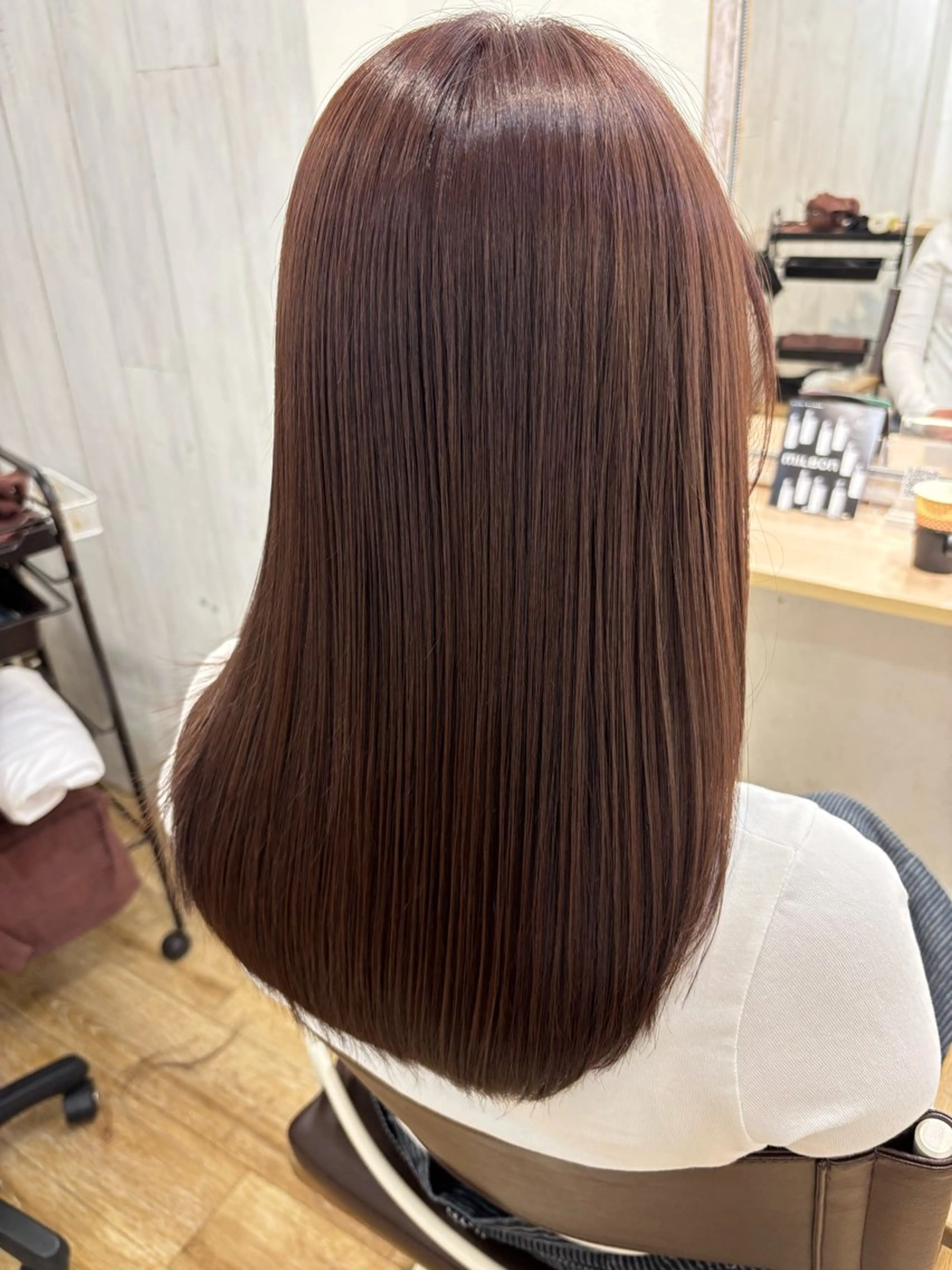 ロング ヘアカラー トリートメント ⭐️韓国髪質改善× レイヤー⭐️亀山努のヘアスタイル