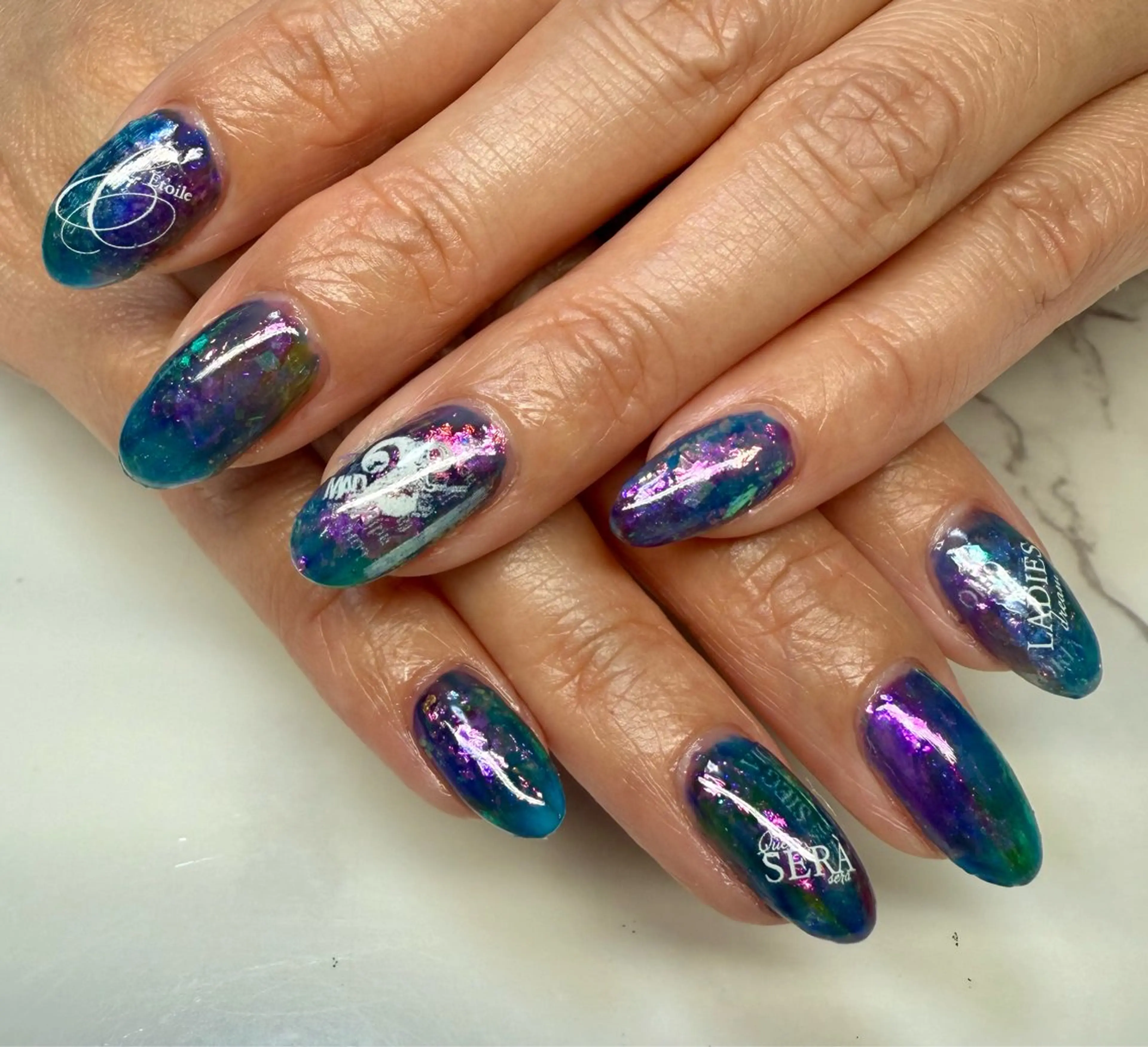 ネイル アートネイル チークネイル フレンチネイル 氷ネイル・うるうるネイル キラキラネイル M.N_ nailのネイルデザイン