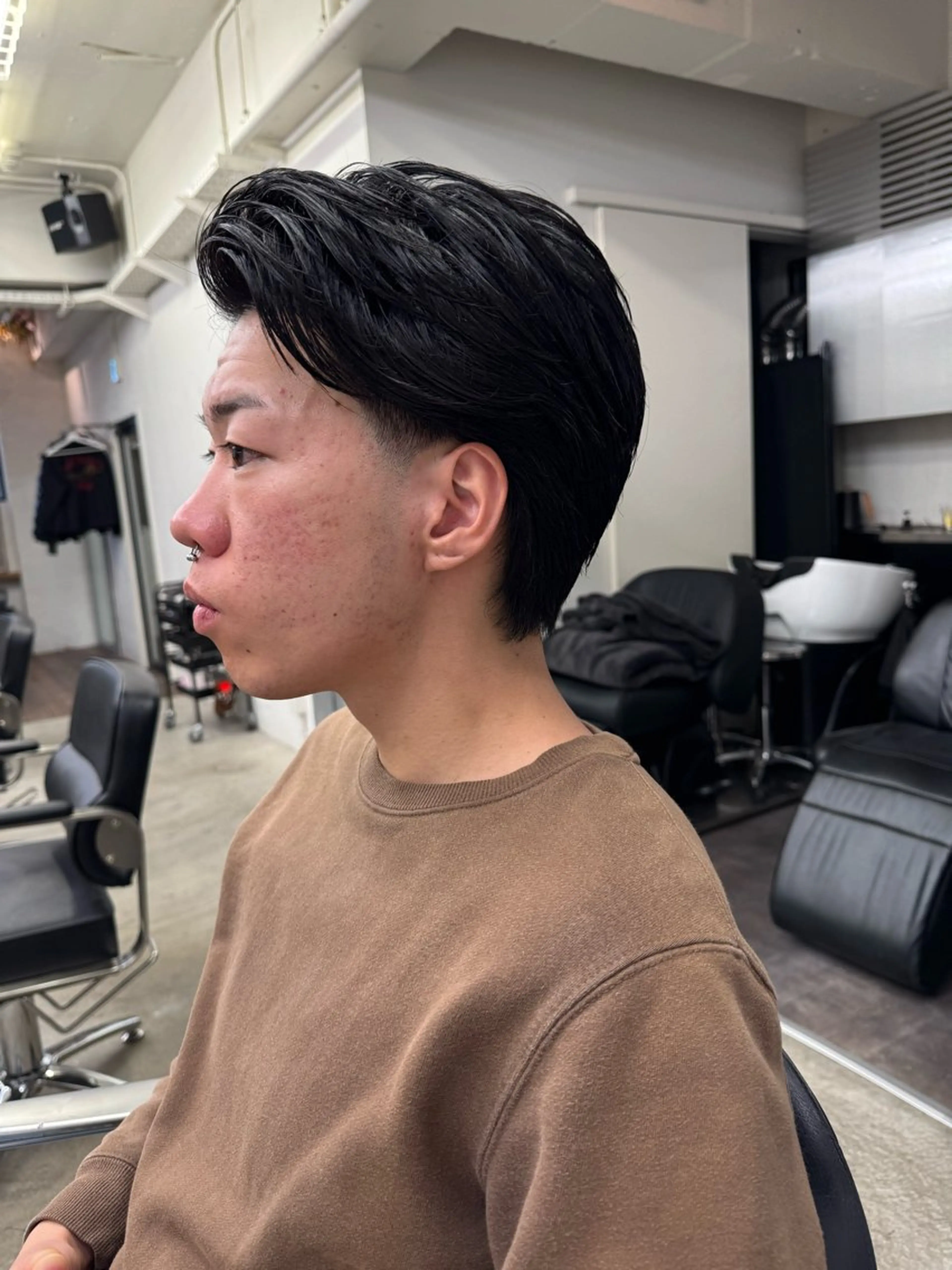 ショート メンズ センターパート フェードカット メンズショート スキンフェード スパイキーショート カット トリートメント 💈メンズ特化💈 TASUKUのヘアスタイル