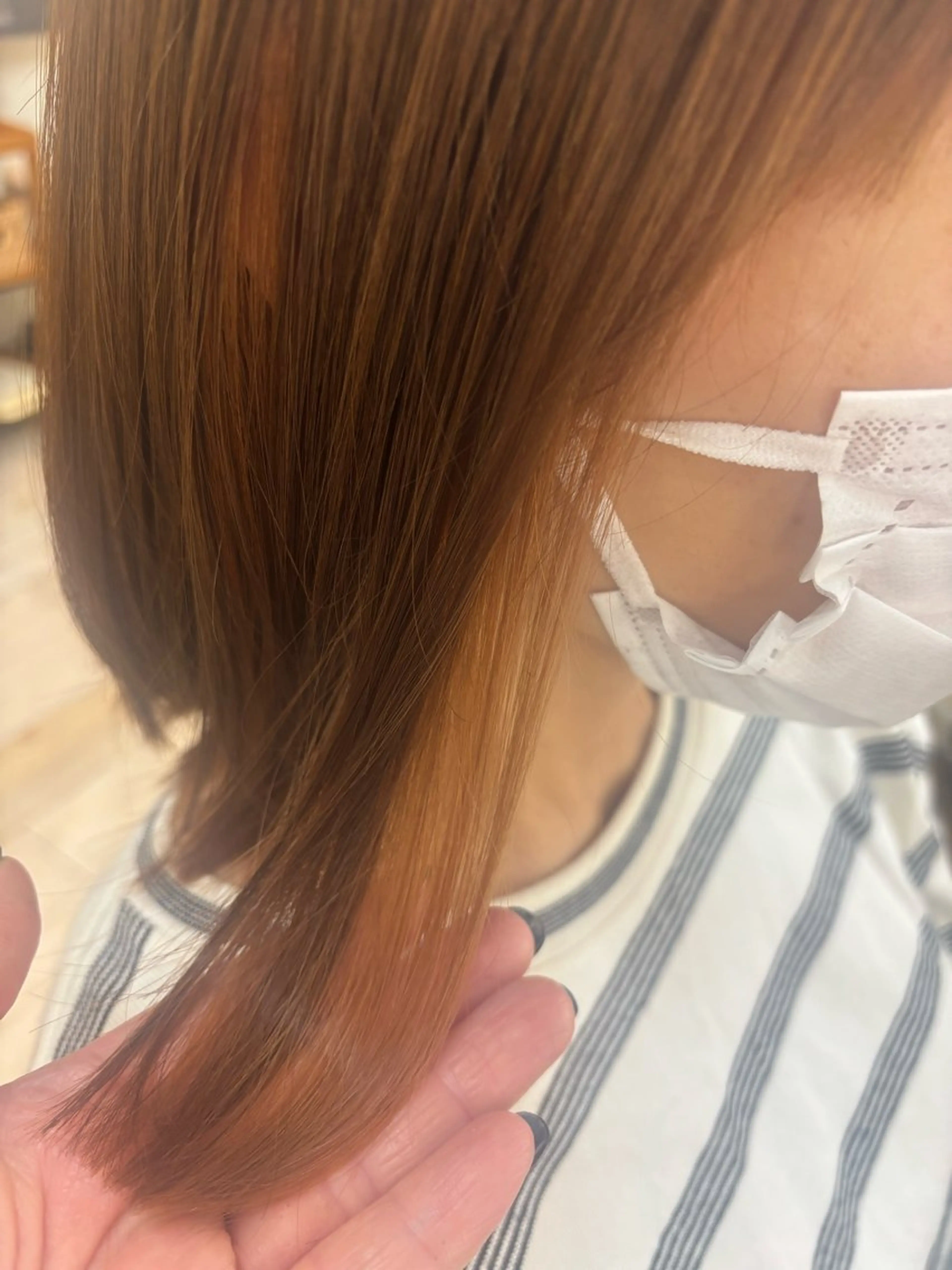 ミディアム カラー カット ヘアカラー ルプラボウ 石黒よう子のヘアスタイル