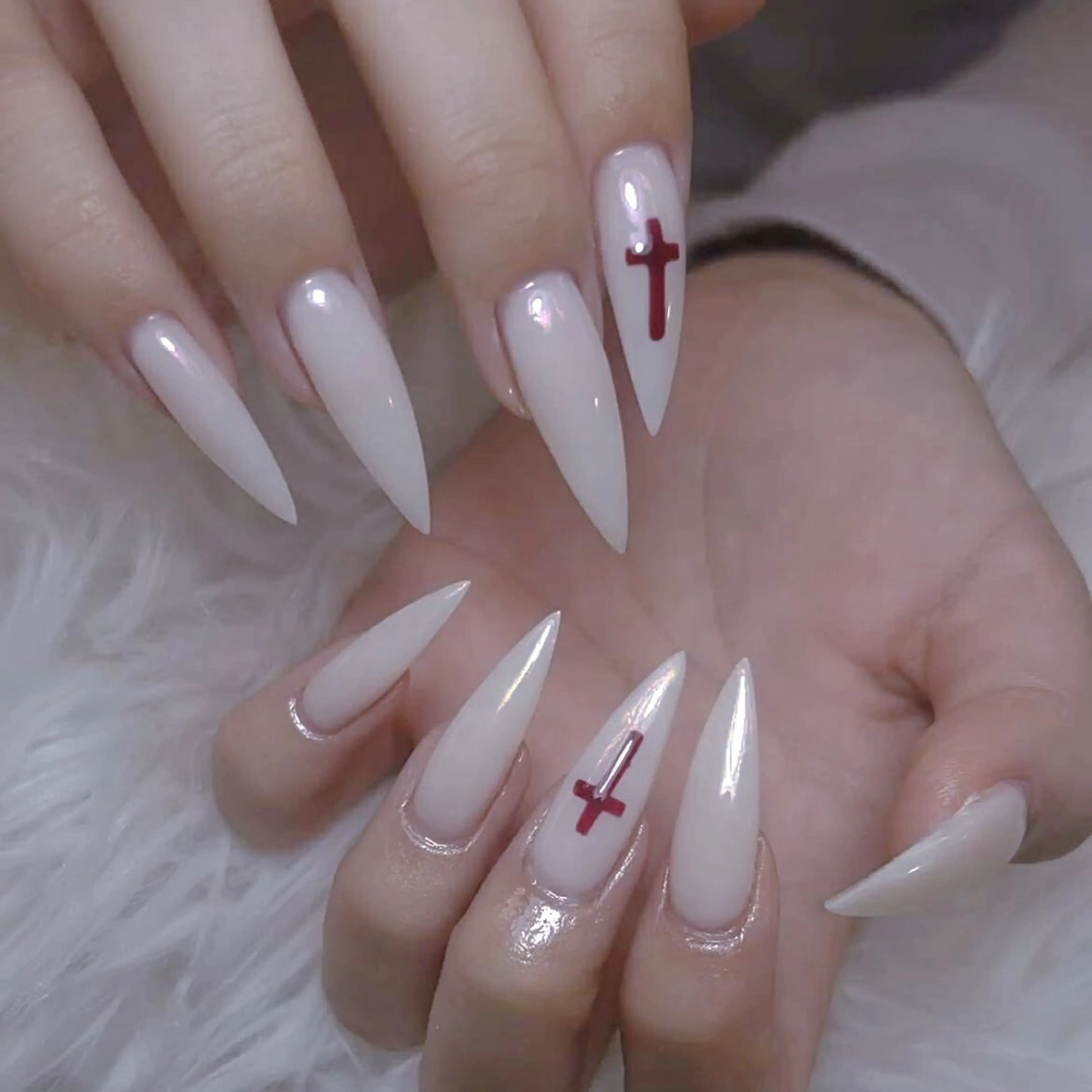 ネイル チークネイル 長さ出し フットネイル マグネットネイル 持ち込み ハンドネイル ANH NAIL ゴテゴテ専門店💎のネイルデザイン