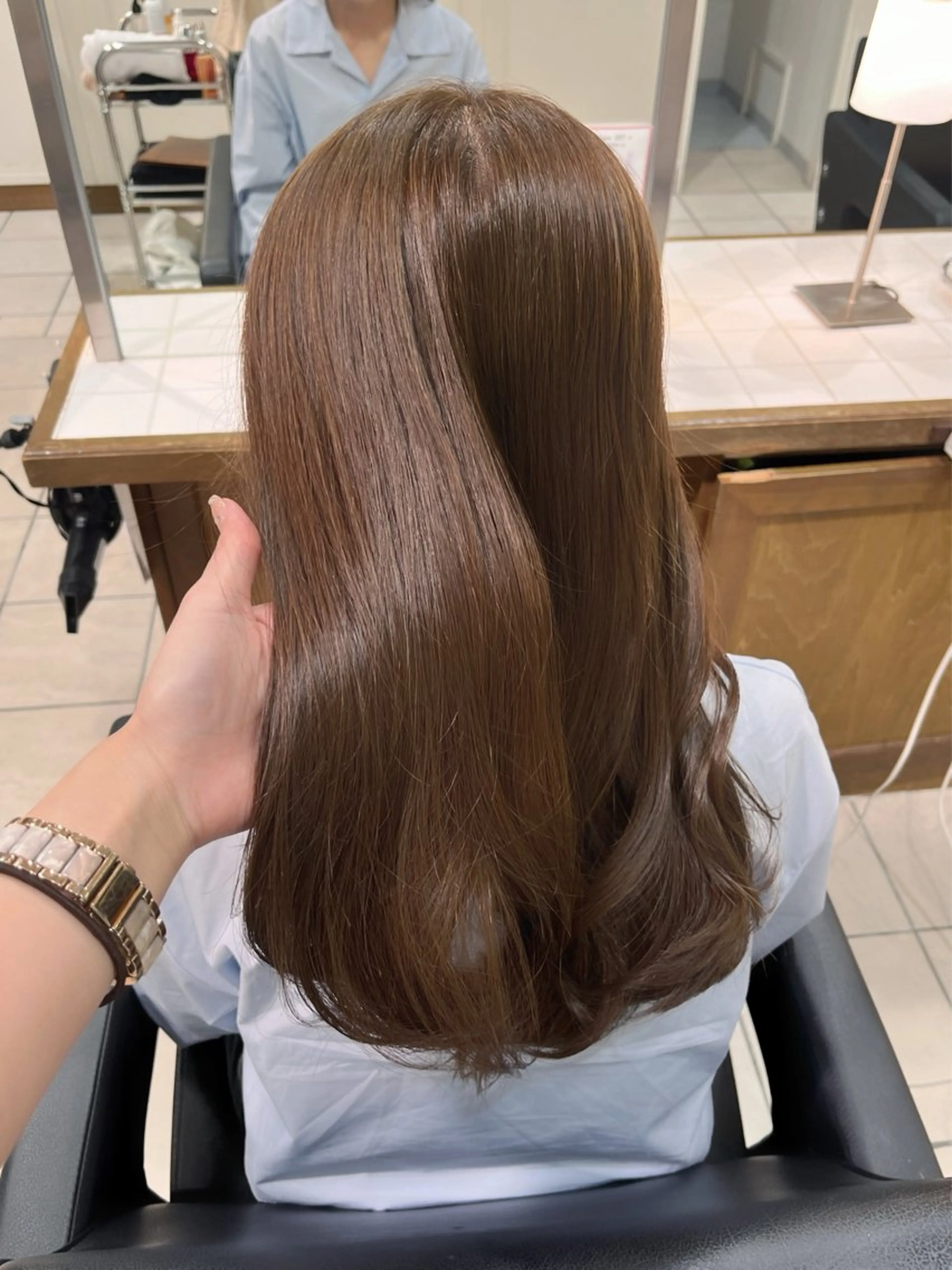 ロング カット ヘアカラー トリートメント 🎀透明感カラー🎀 稲垣至恩🎀のヘアスタイル