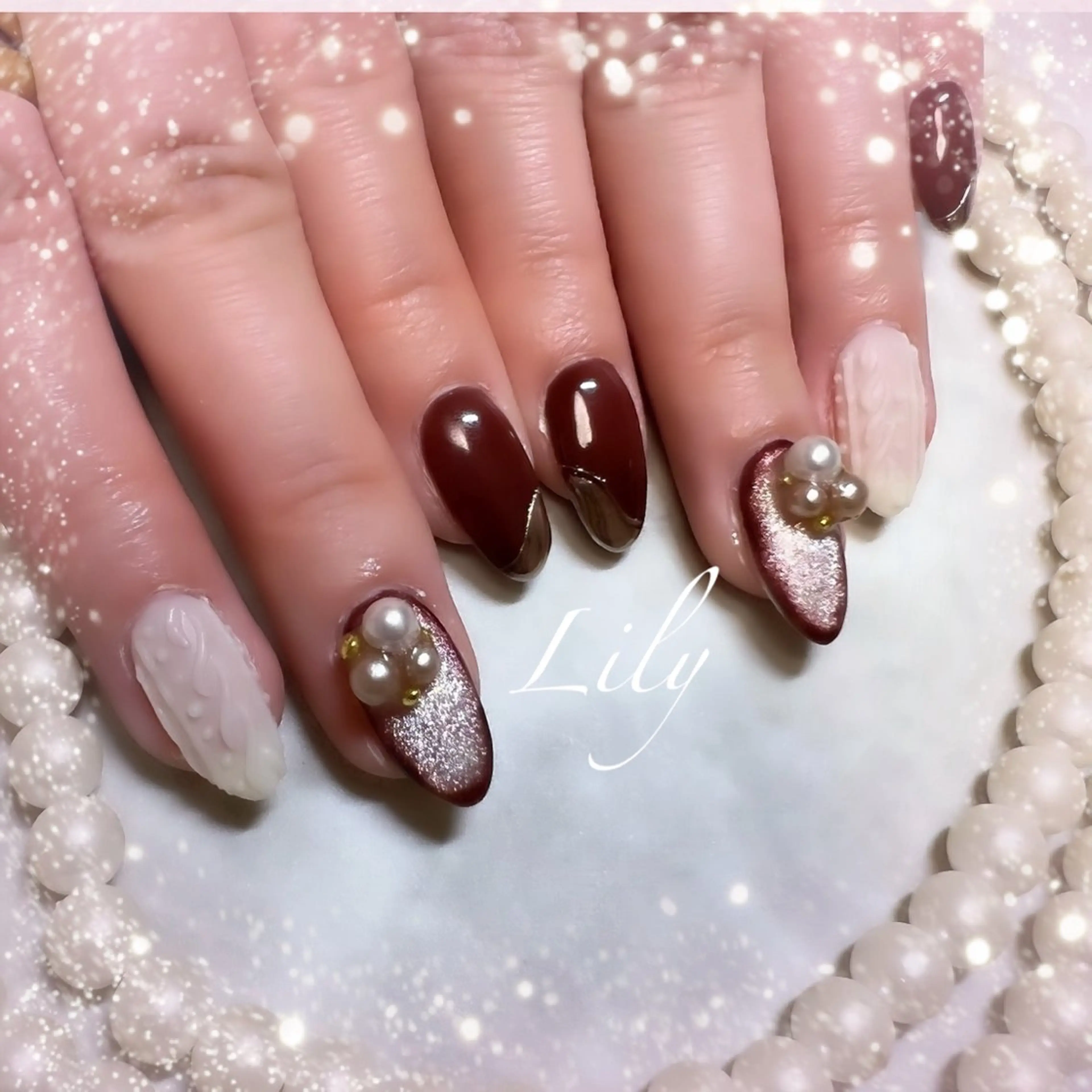 ネイル ハンドネイル Lily*nail 🌻Mii🌻のネイルデザイン