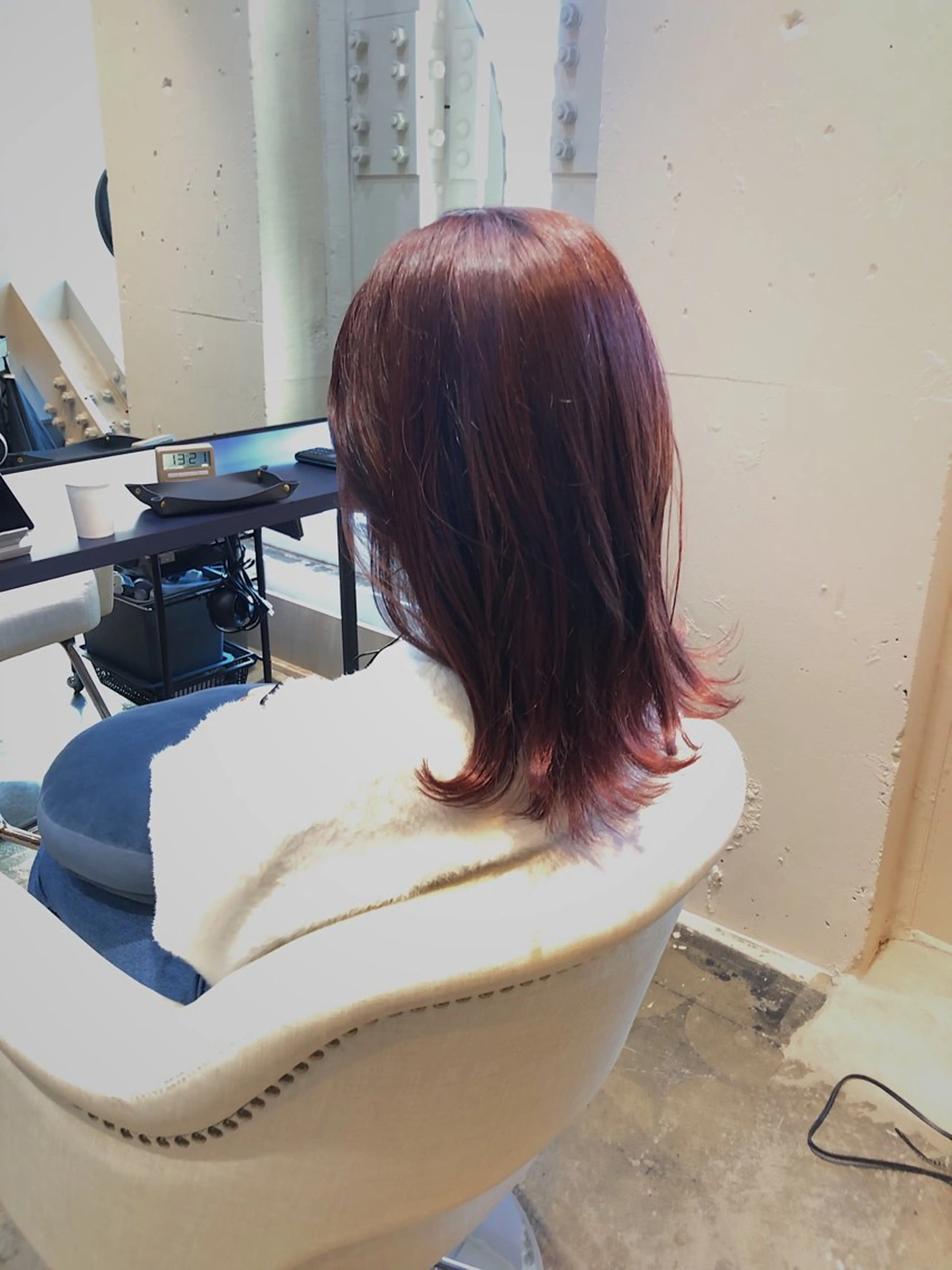 ミディアム ピンクブラウン カット ヘアカラー トリートメント 所渉/韓国レイヤー /ウルフカットのヘアスタイル