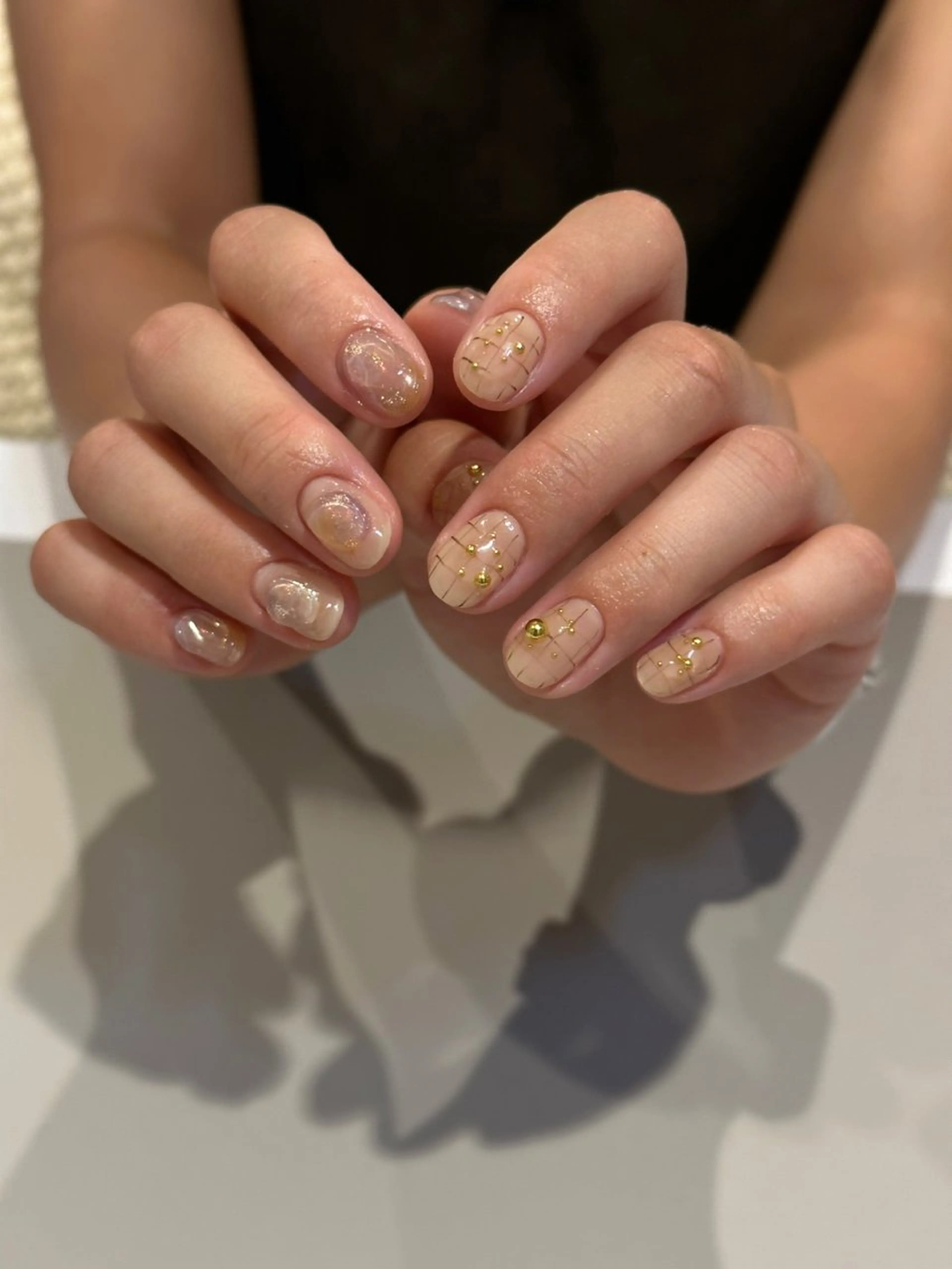 ショート カラー パーマ ヘアアレンジ メンズ キッズ ネイル マツエク・マツパ アイブロウ ハンドネイル ar. harajukuのネイルデザイン