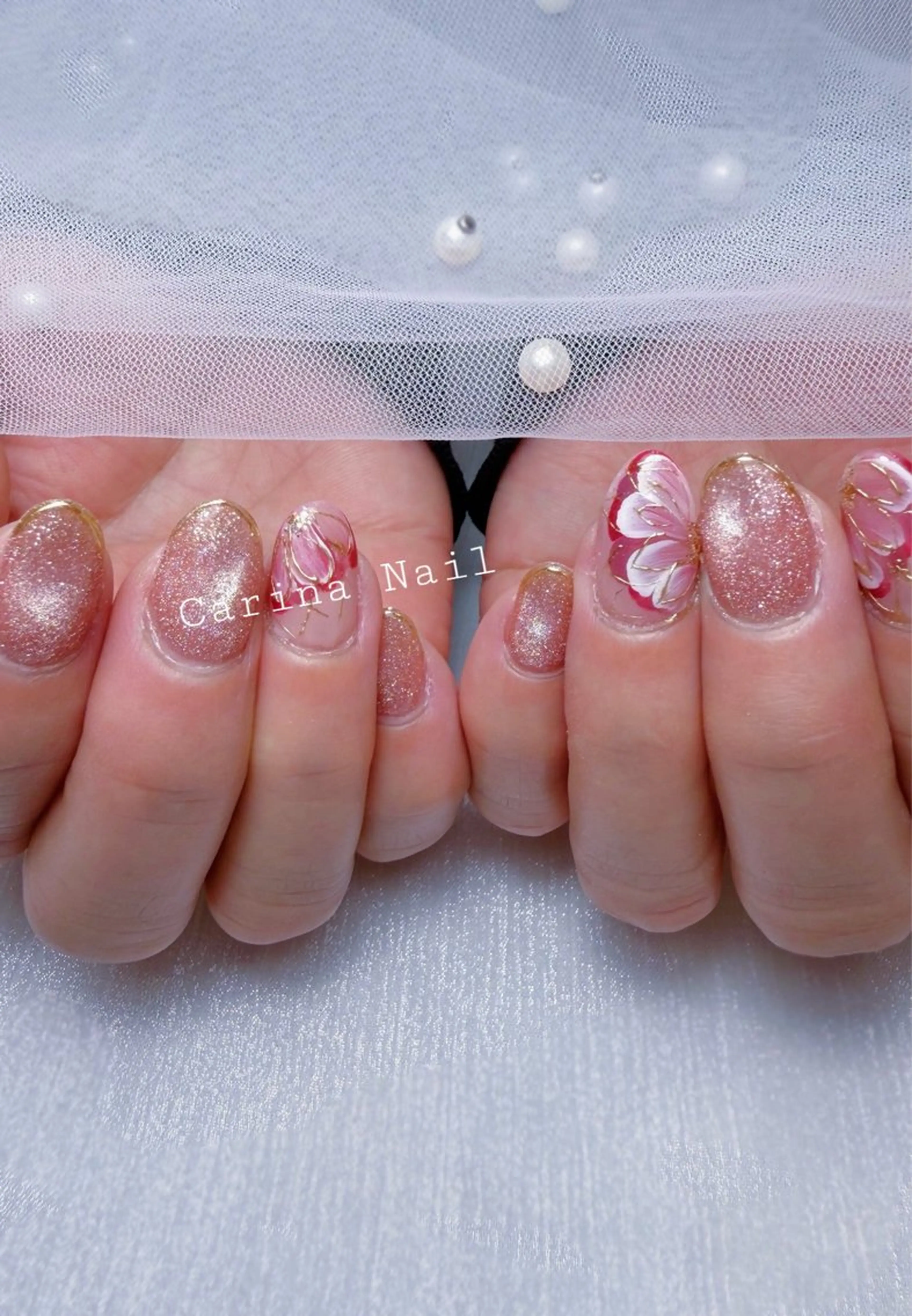 ネイル アートネイル フラワーネイル Carina Nailのネイルデザイン