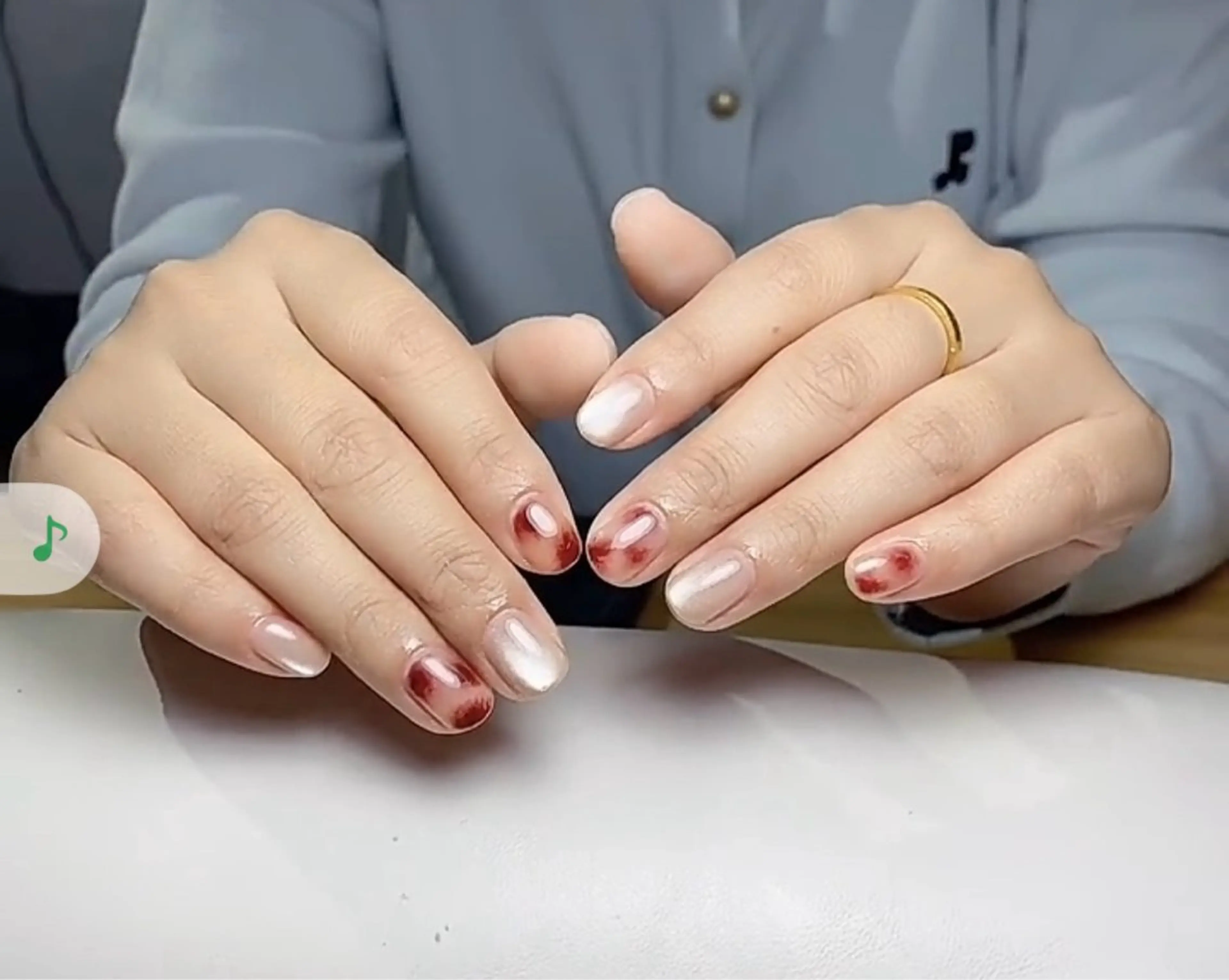 ネイル アニマル柄 べっ甲ネイル ブラウン ジェルネイル ハロウィン Rika  nail cocoのネイルデザイン
