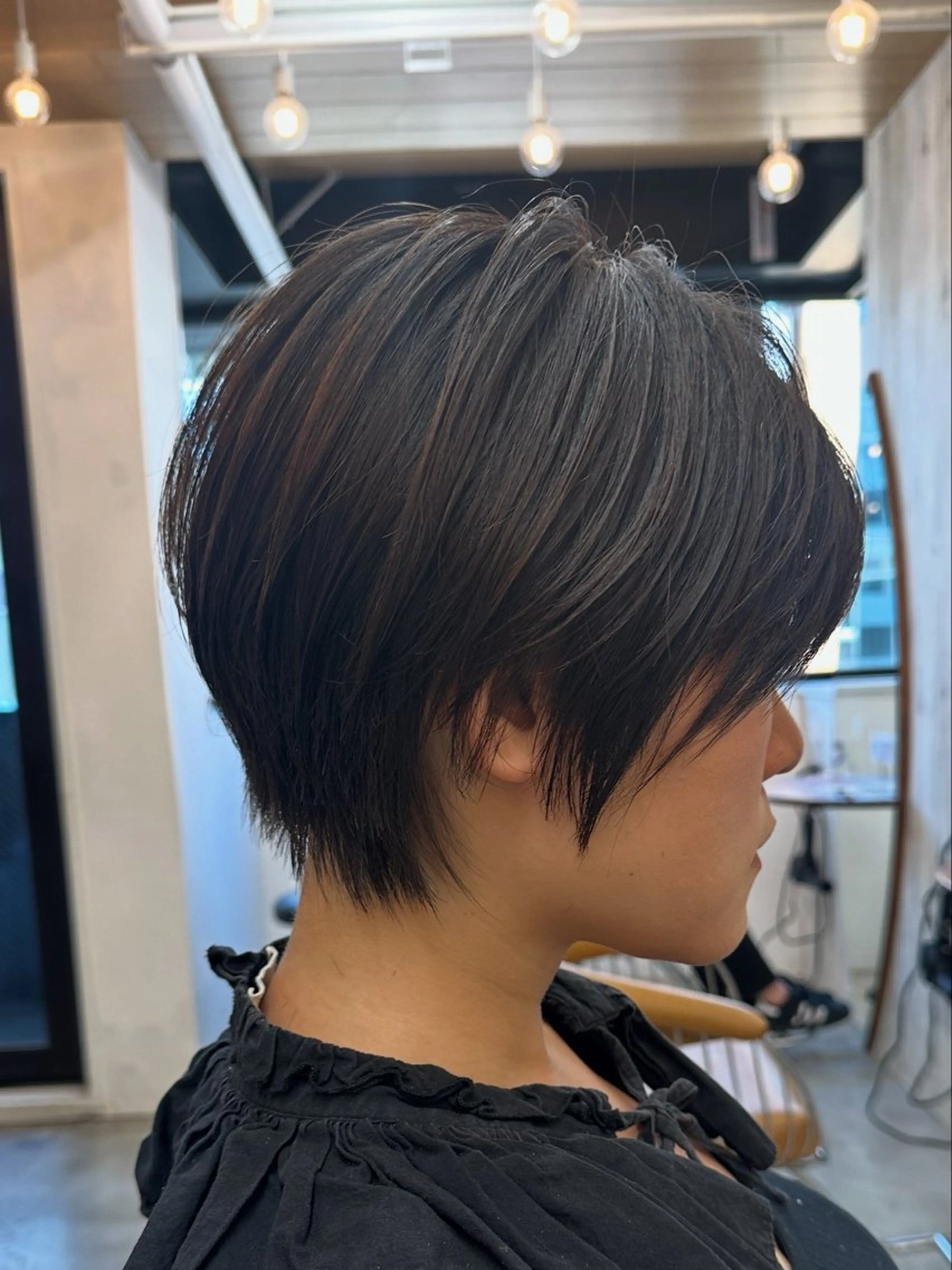 ショート カラー トリートメント カット ヘアカラー トリートメント 巻ける縮毛矯正✨ ボブ/ショートともきのヘアスタイル