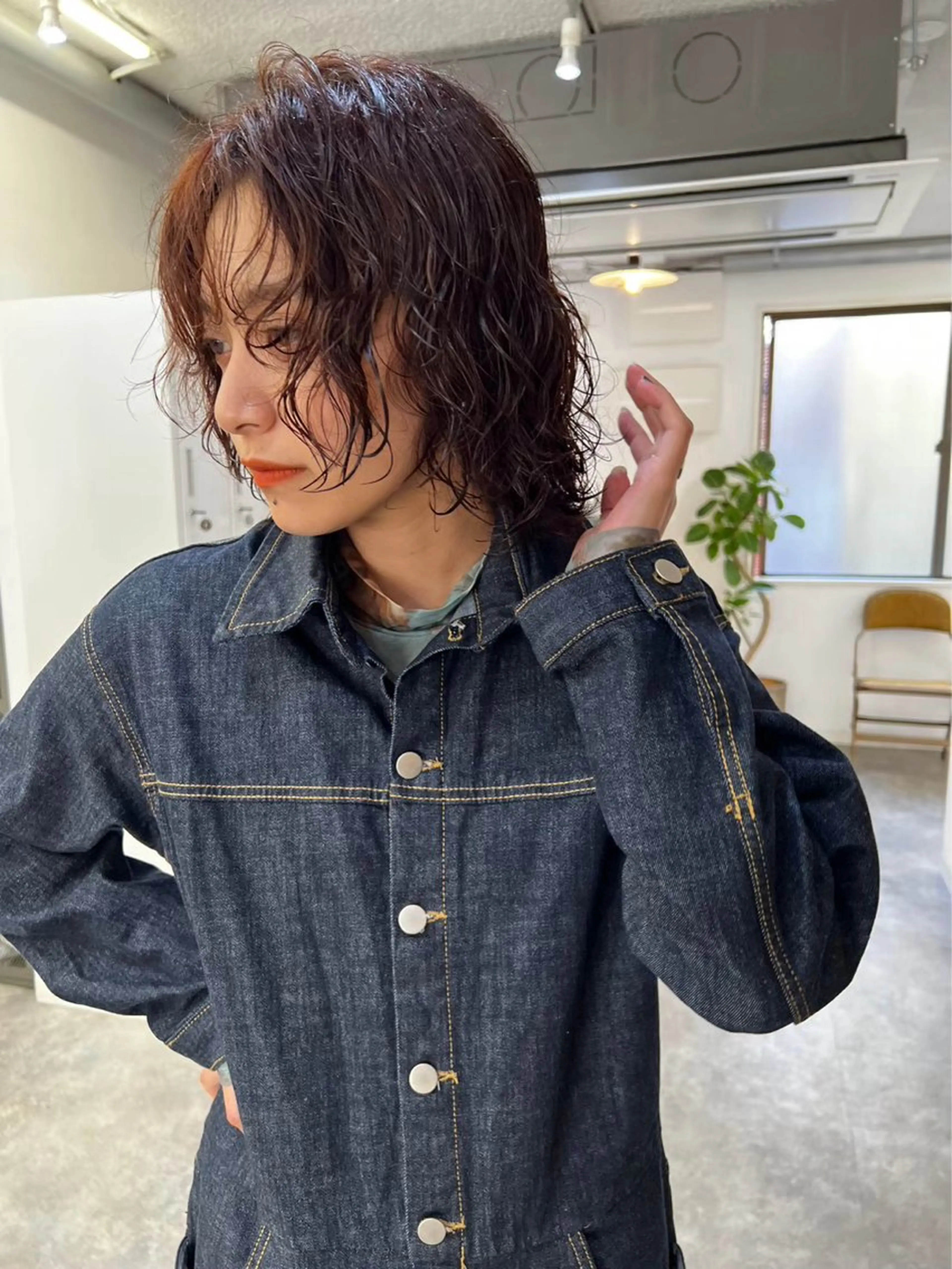 カラー パーマ nishido ハイライト/パーマのヘアスタイル