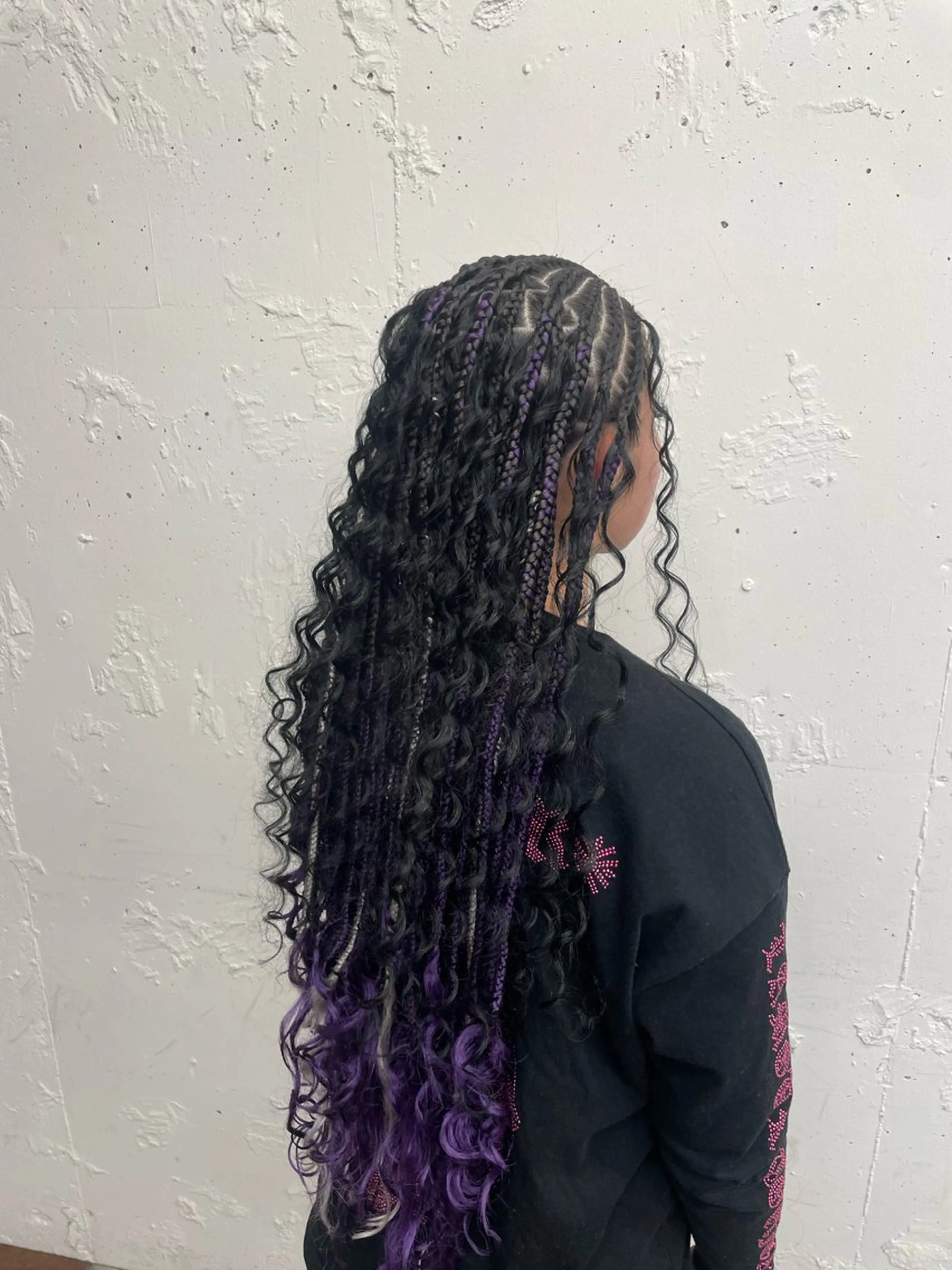 ロング ヘアアレンジ コーンロウ／ブレイズ SYUのヘアスタイル