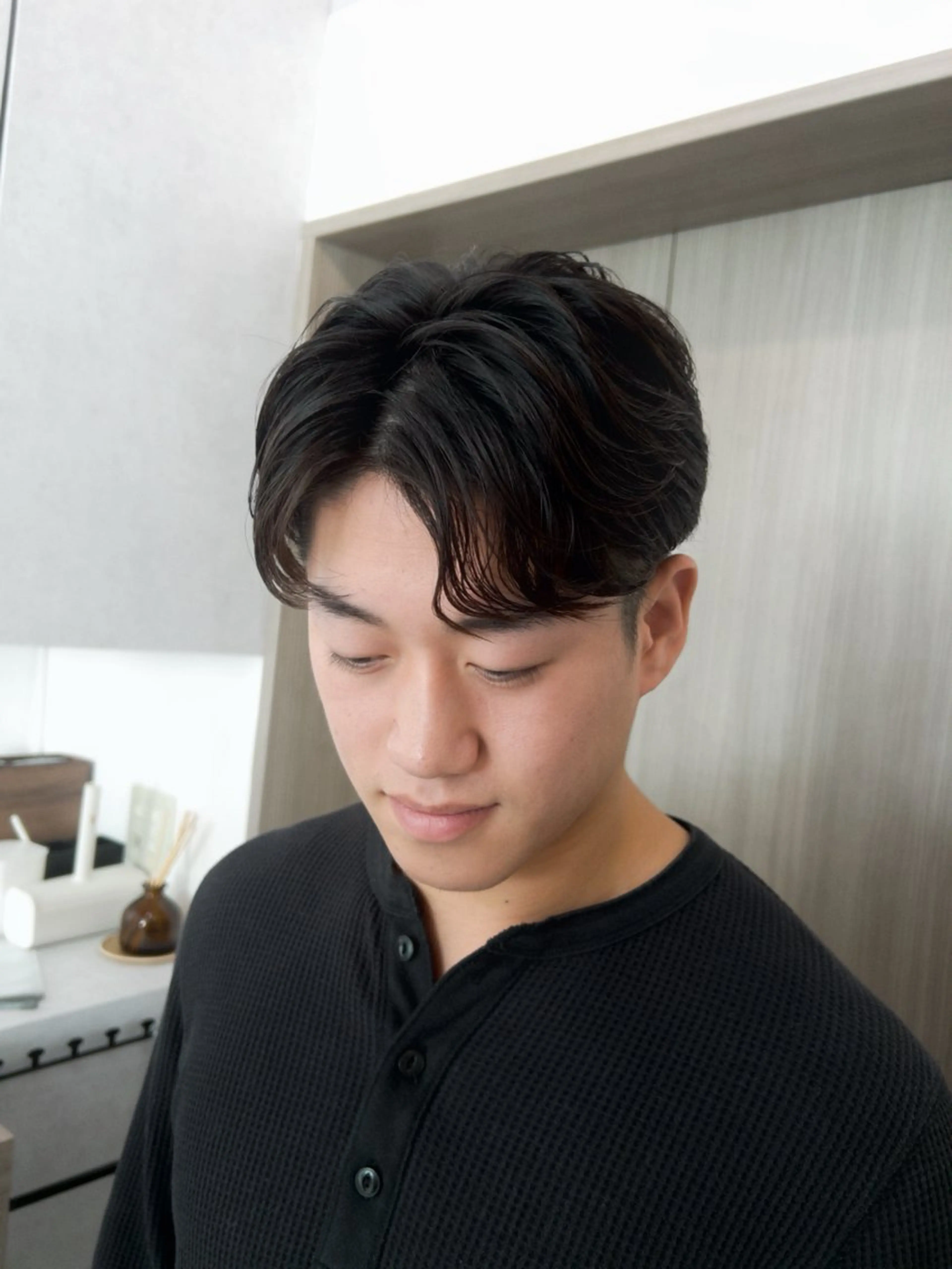 メンズ メンズパーマ カット パーマ tiel 小山莉々のヘアスタイル