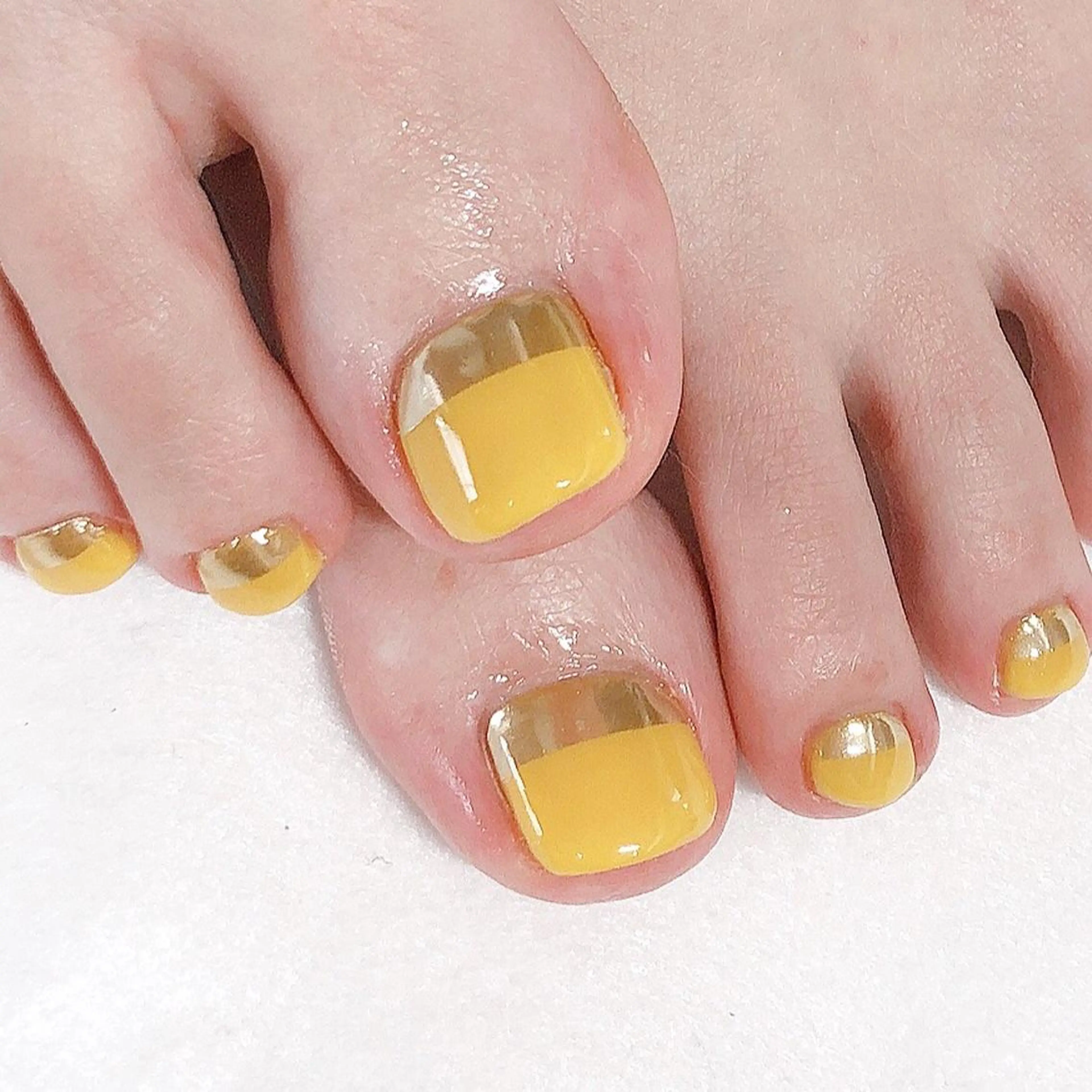 ネイル フットネイル ジェルネイル シンプルネイル 東 千夏のネイルデザイン