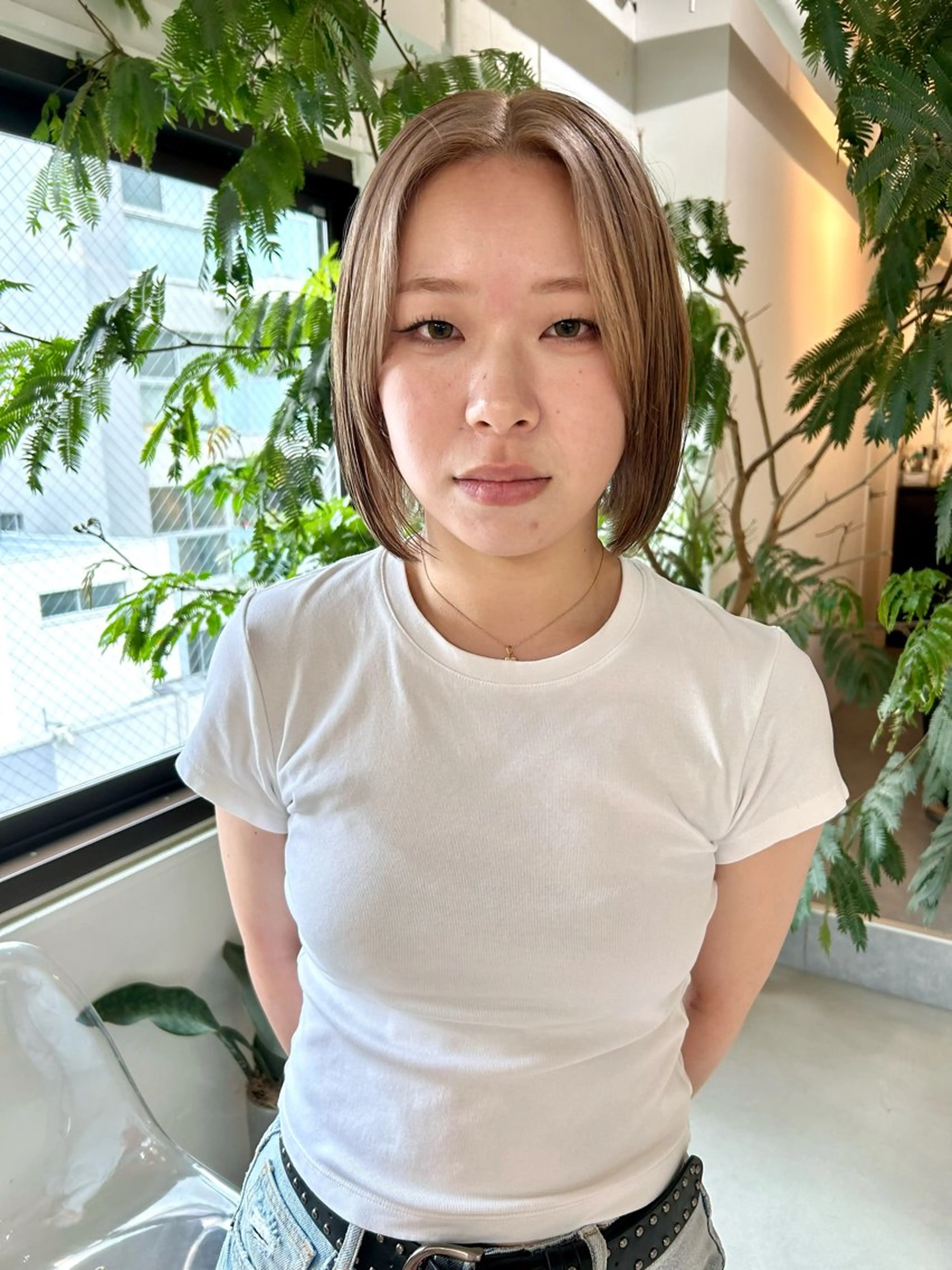 ボブカット+ブリーチカラー✂️の写真