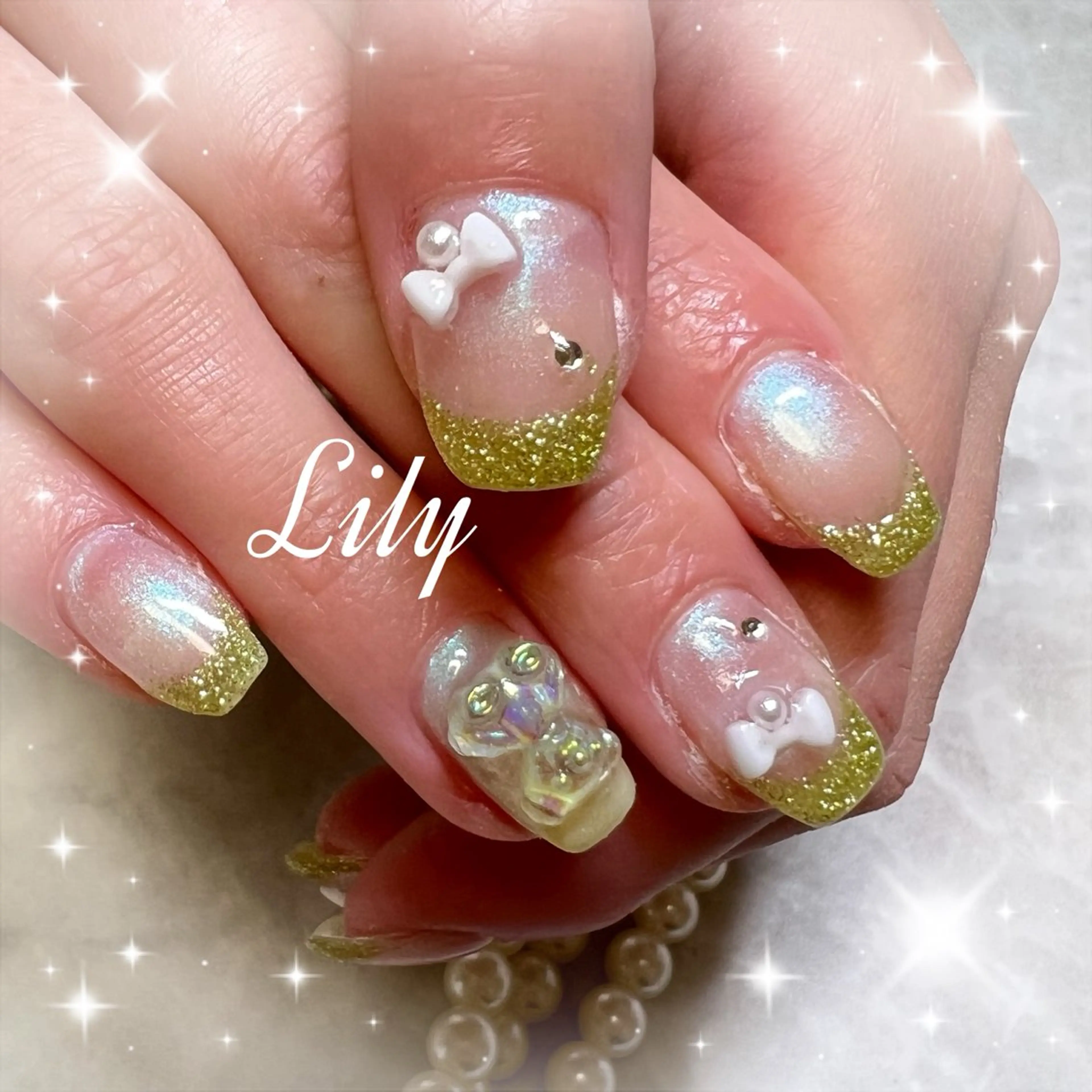 ネイル ハンドネイル Lily*nail 🌻Mii🌻のネイルデザイン