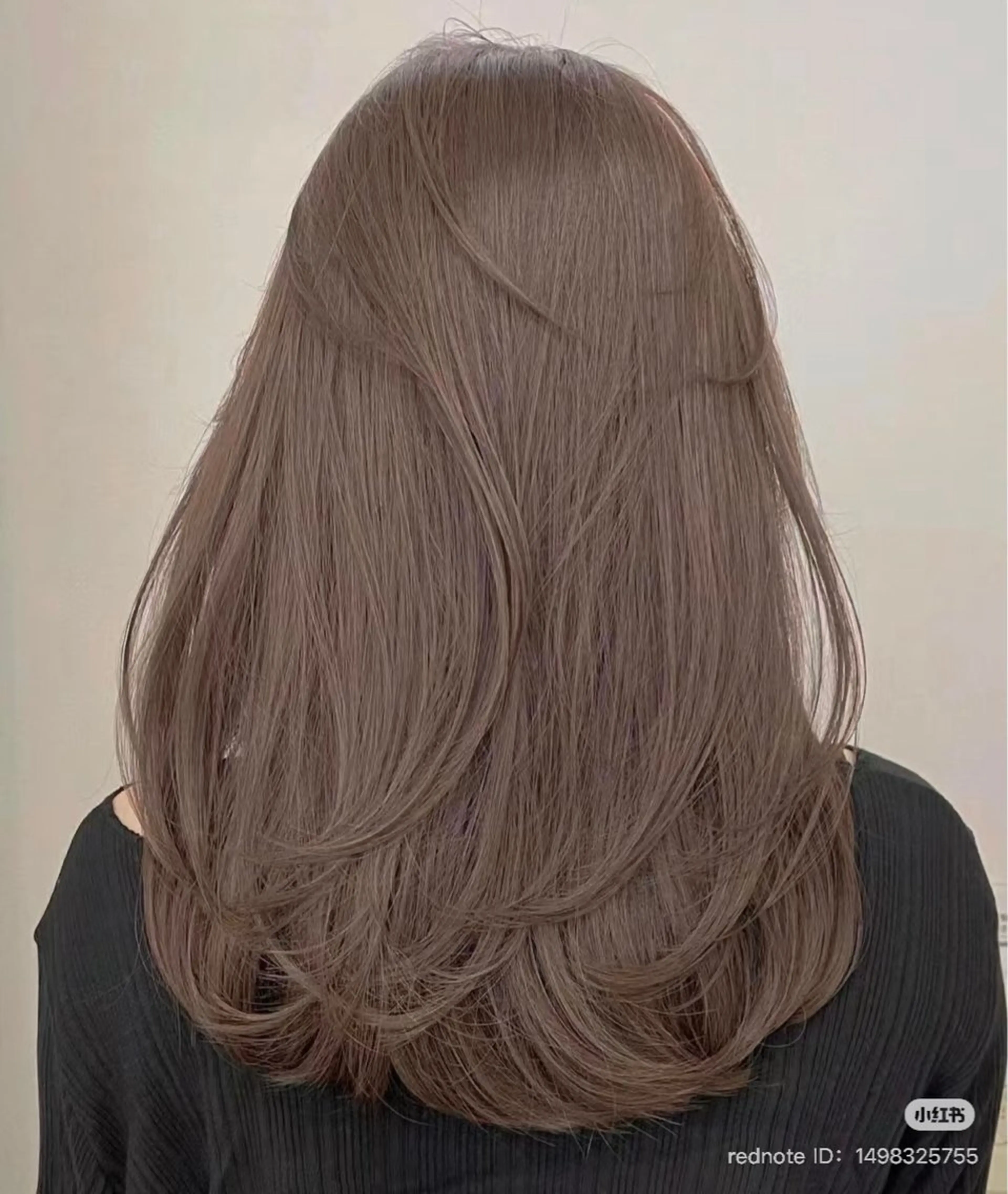 ロング ヘアカラー トリートメント ヘアセット 韓国風レイヤーカラー ライムのヘアスタイル