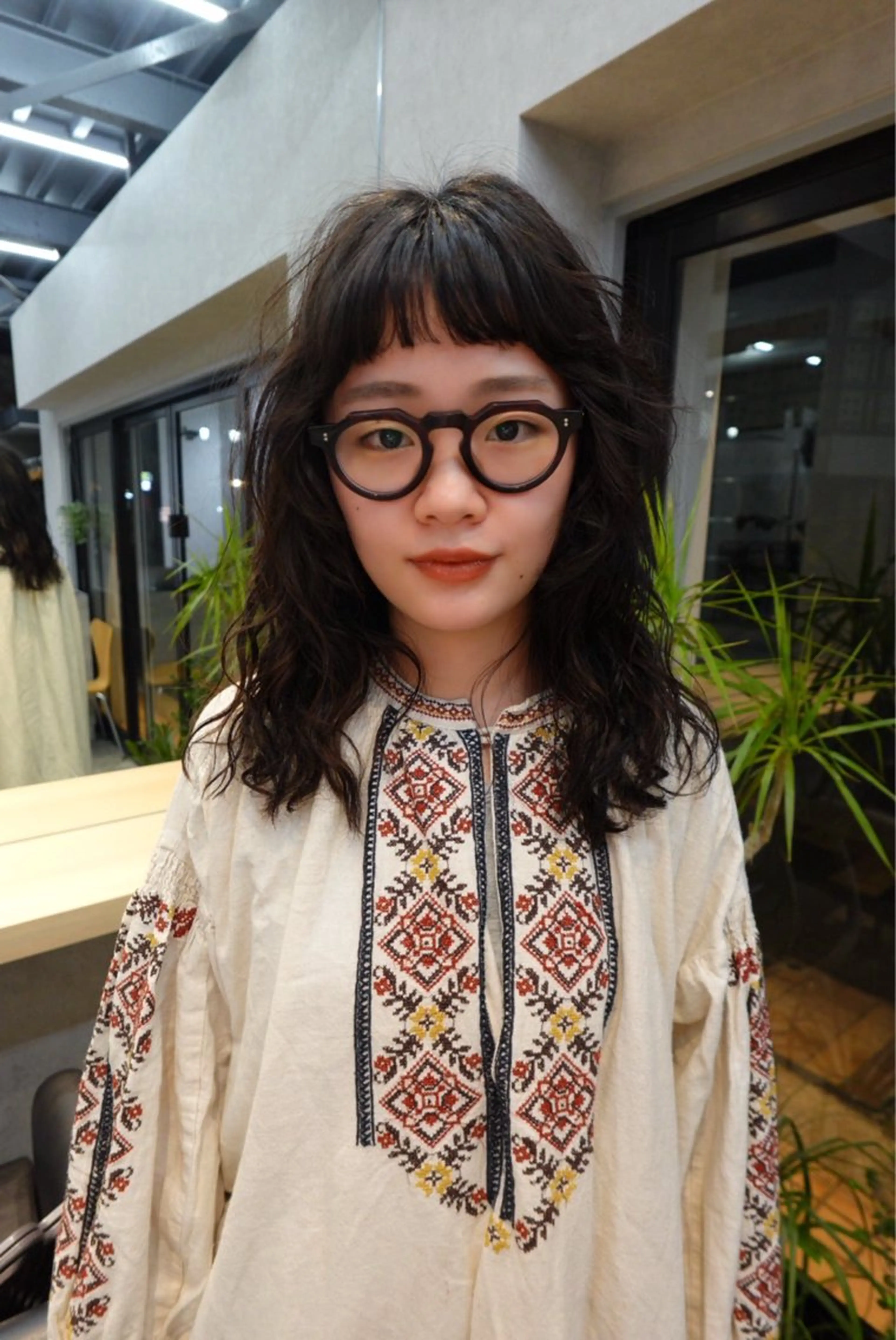 ロング パーマ ニュアンスパーマ カット パーマ トリートメント ✳︎透明感カラー✳︎ ボブ✳︎nanaのヘアスタイル