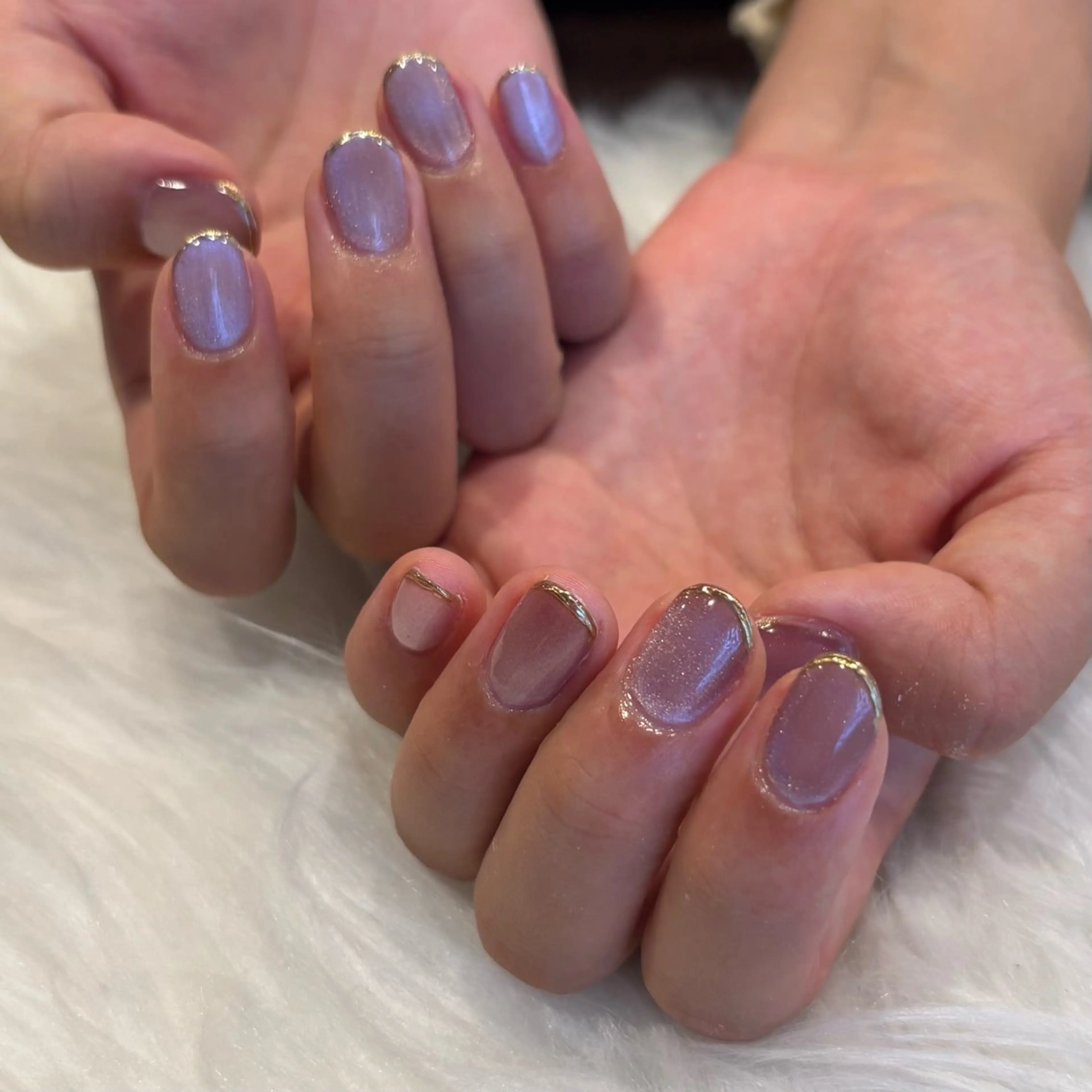 ネイル マグネットネイル ミラーネイル ハンドネイル Nobody_ Reikaのネイルデザイン