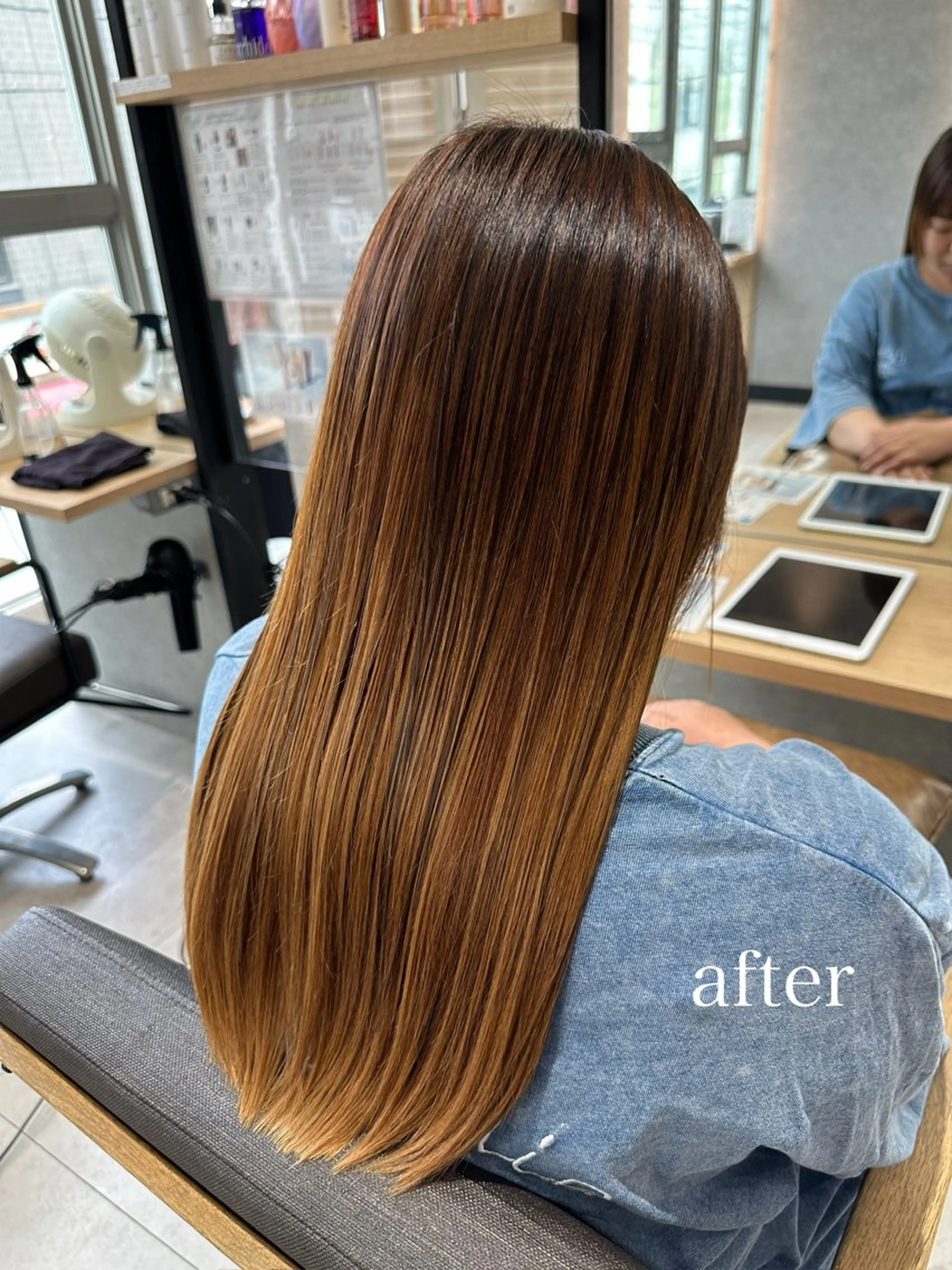 セミロング 縮毛矯正 🍜のばた 🍜のヘアスタイル