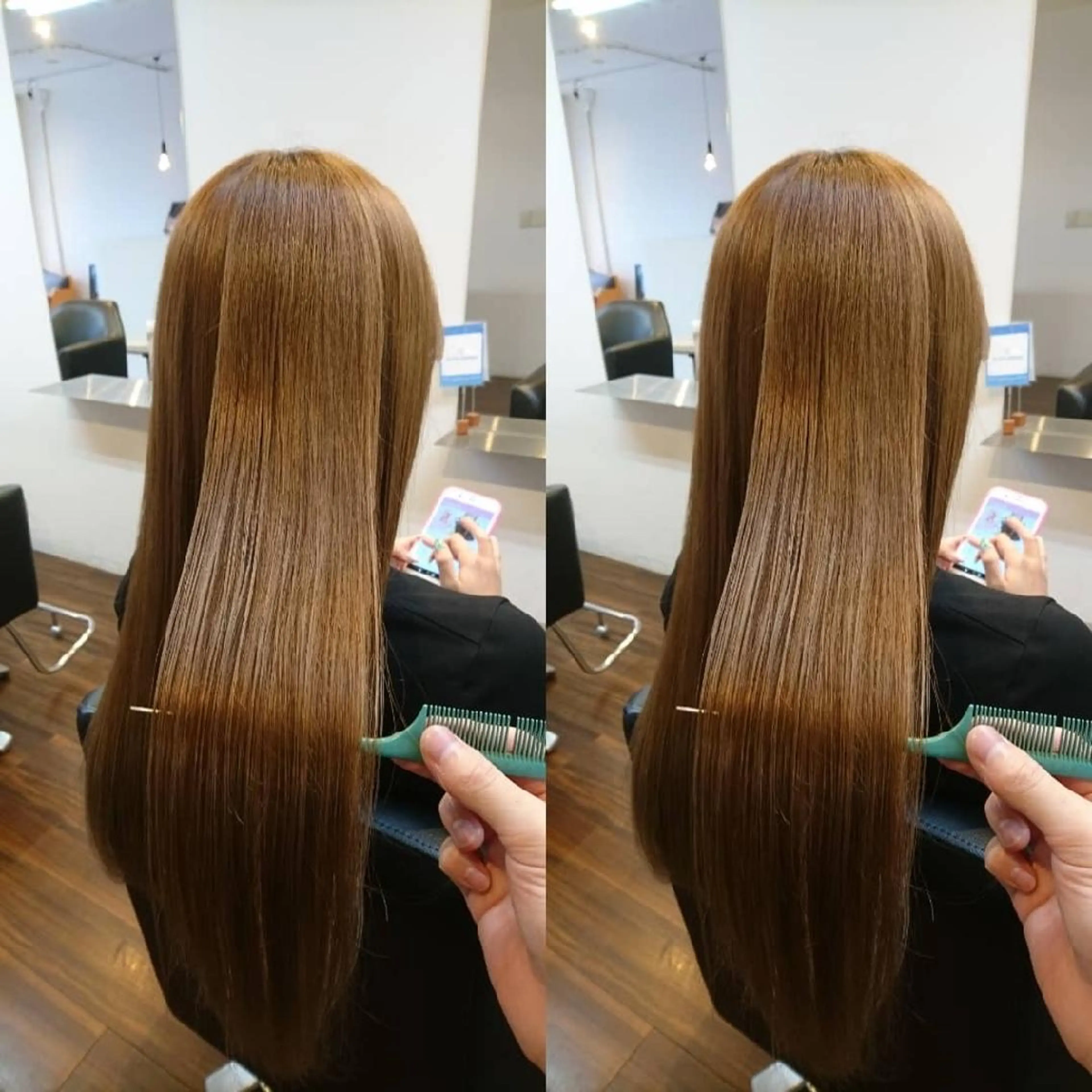 ロング カラー トリートメント 酸熱トリートメント 原田 祥彰のヘアスタイル