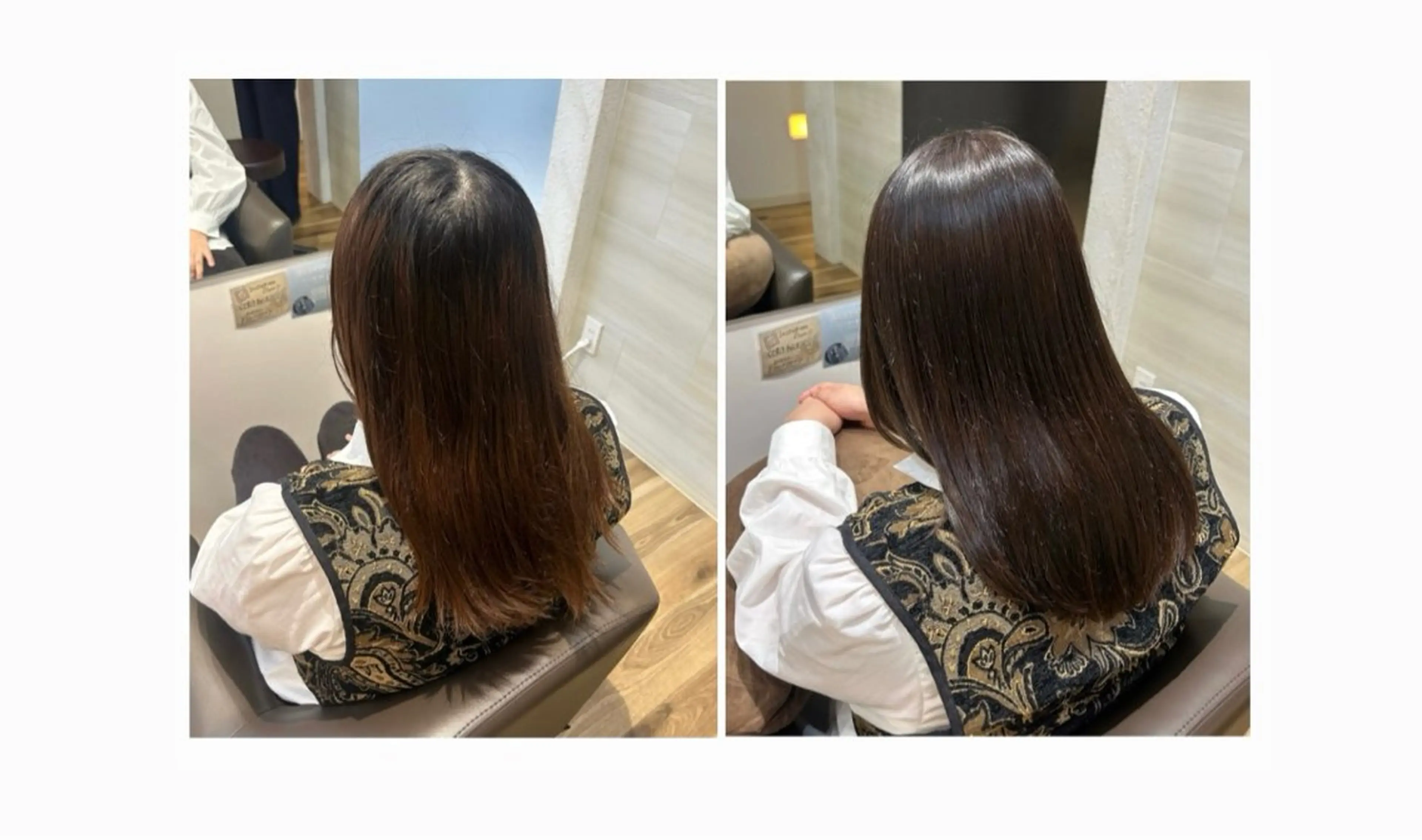 セミロング カラー アッシュ アッシュブラウン ブラウンカラー 透明感カラー オレンジ ヘアカラー Hanon 美桜のヘアスタイル