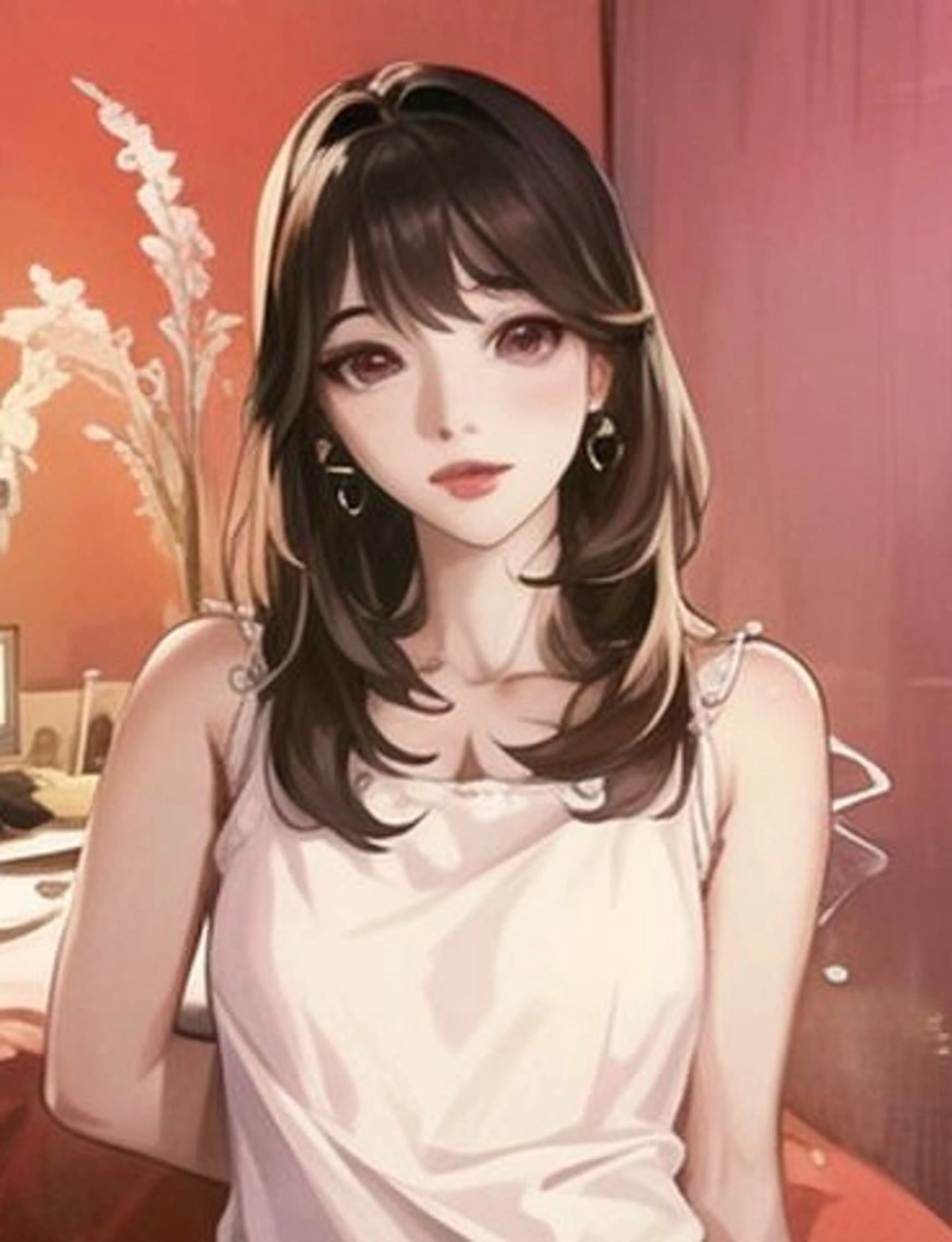 ロング カラー 山崎/ボブ縮毛矯正 レイヤー髪質改善のヘアスタイル