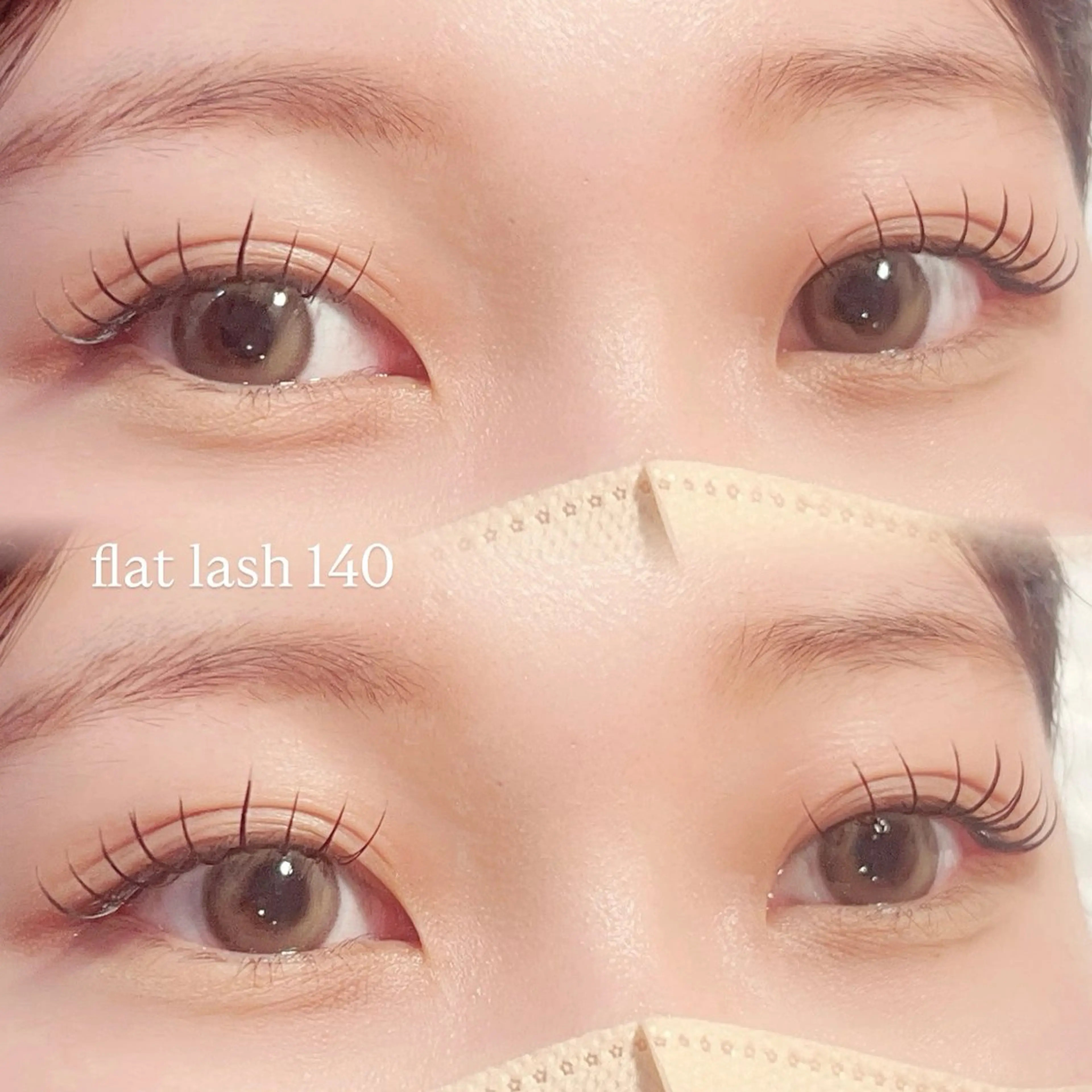 マツエク・マツパ 束感まつ毛 Cカール フラットラッシュ こと / 束感マツエク🐩🤍のマツエク・マツパデザイン