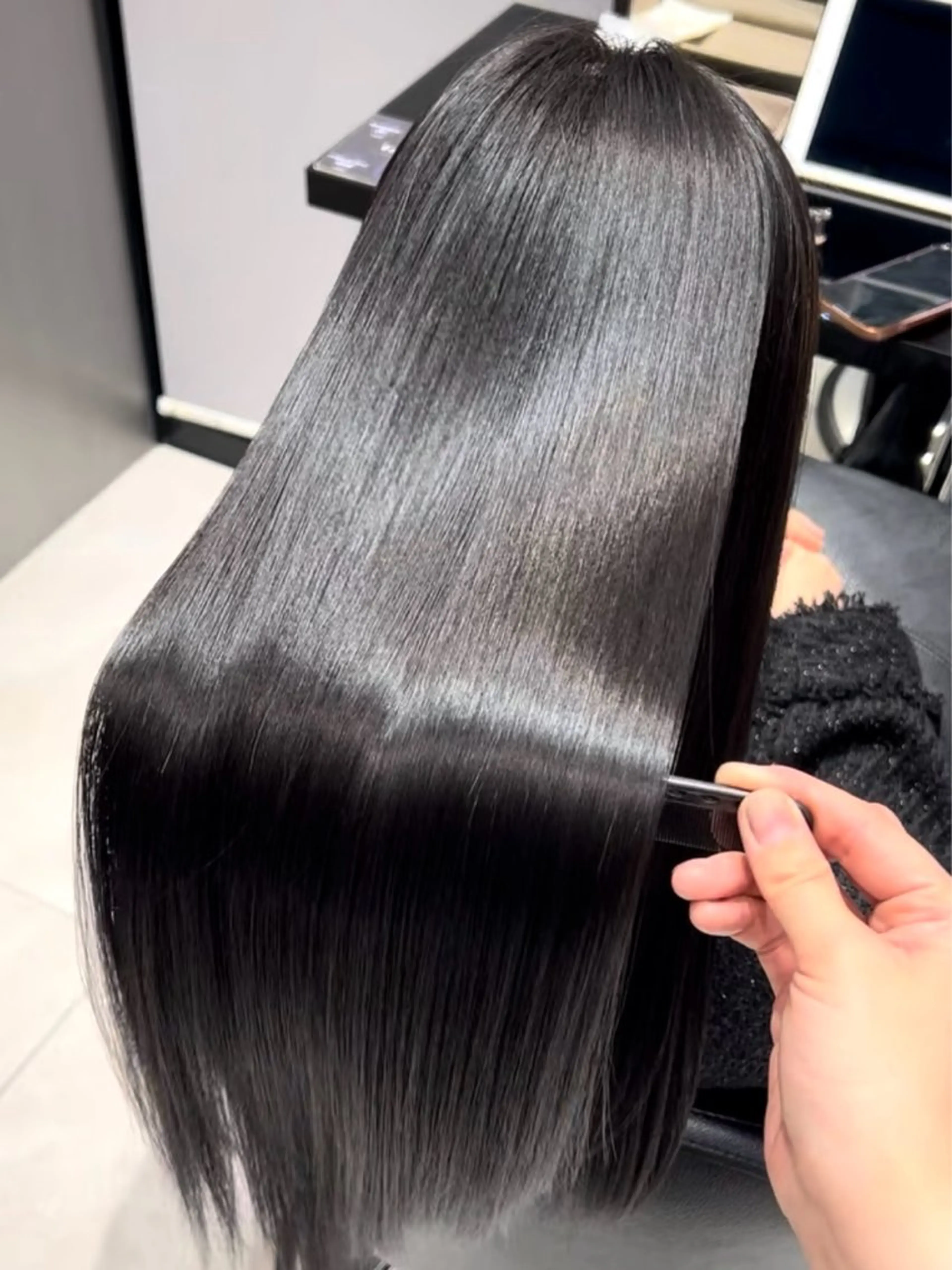 ロング カット 縮毛矯正 トリートメント MAISON原宿【メゾン】所属・美髪矯正/髪質改善 /艶髪/千田理名🪞のヘアスタイル