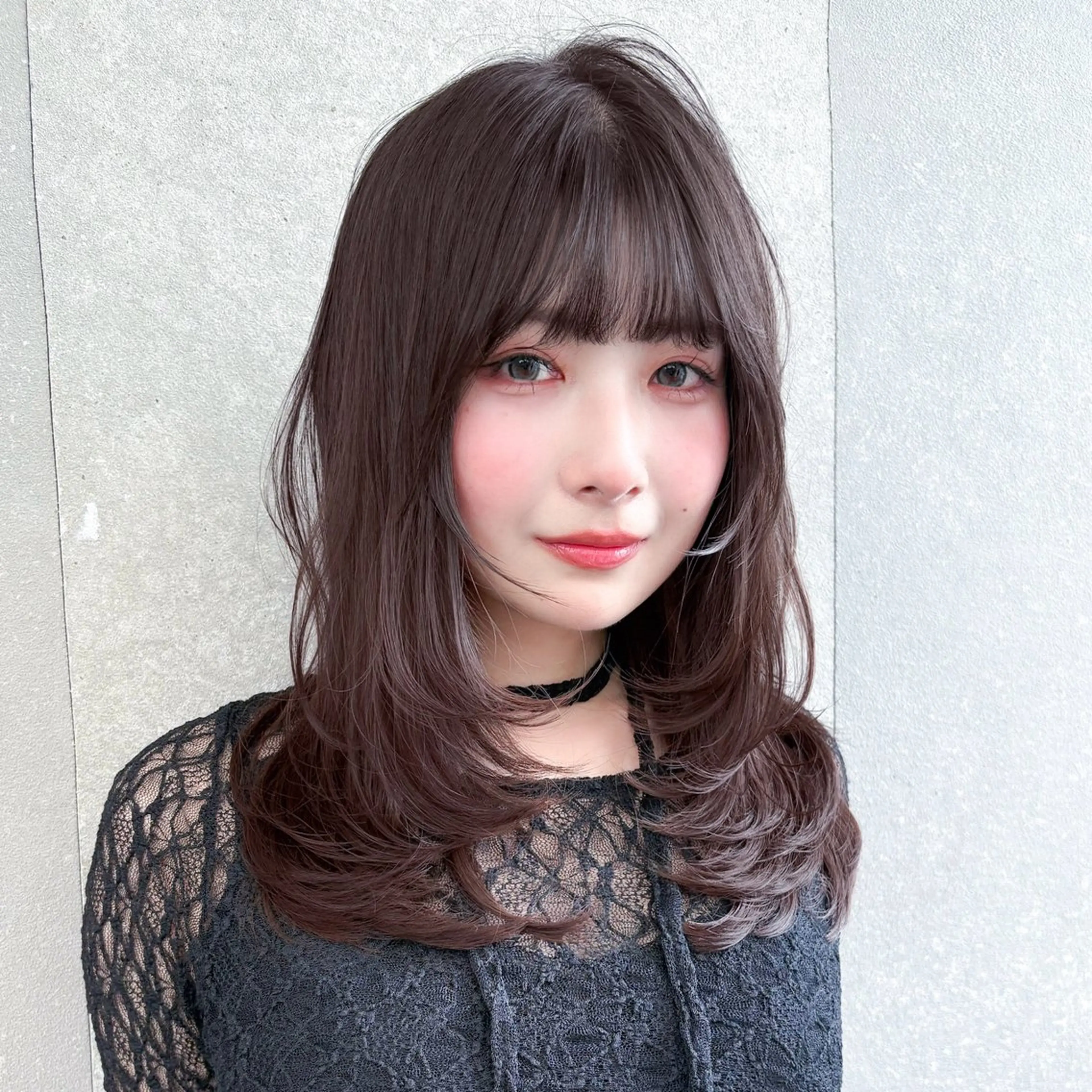 ミディアム 韓国レイヤー／似合わ せ／nazuna🩵のヘアスタイル