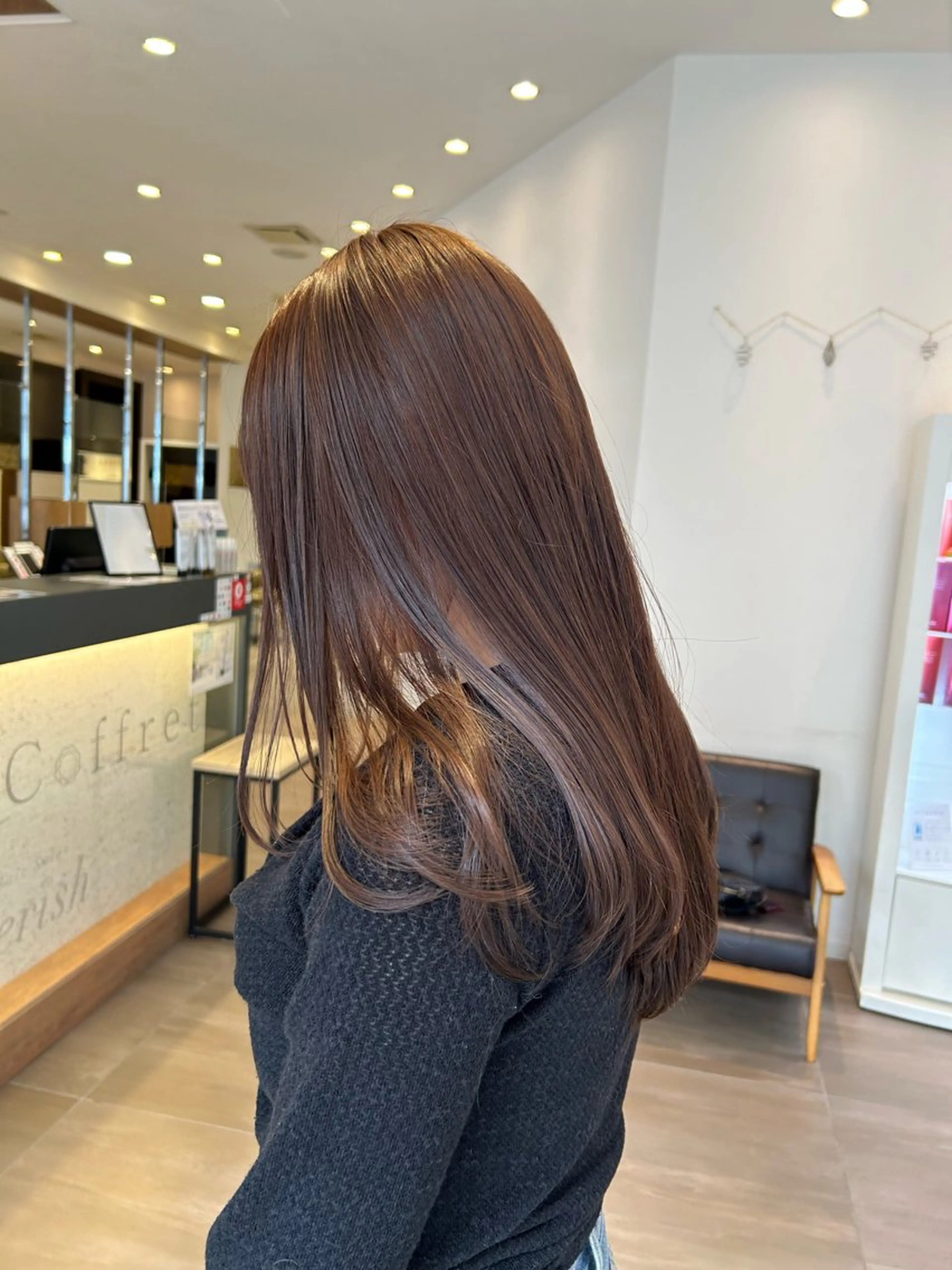 【🐏ひらり指名No.１ 🪽】似合わせカット＋透明感ダブルカラー＋Aujua4stepトリートメント🔆🤍の写真