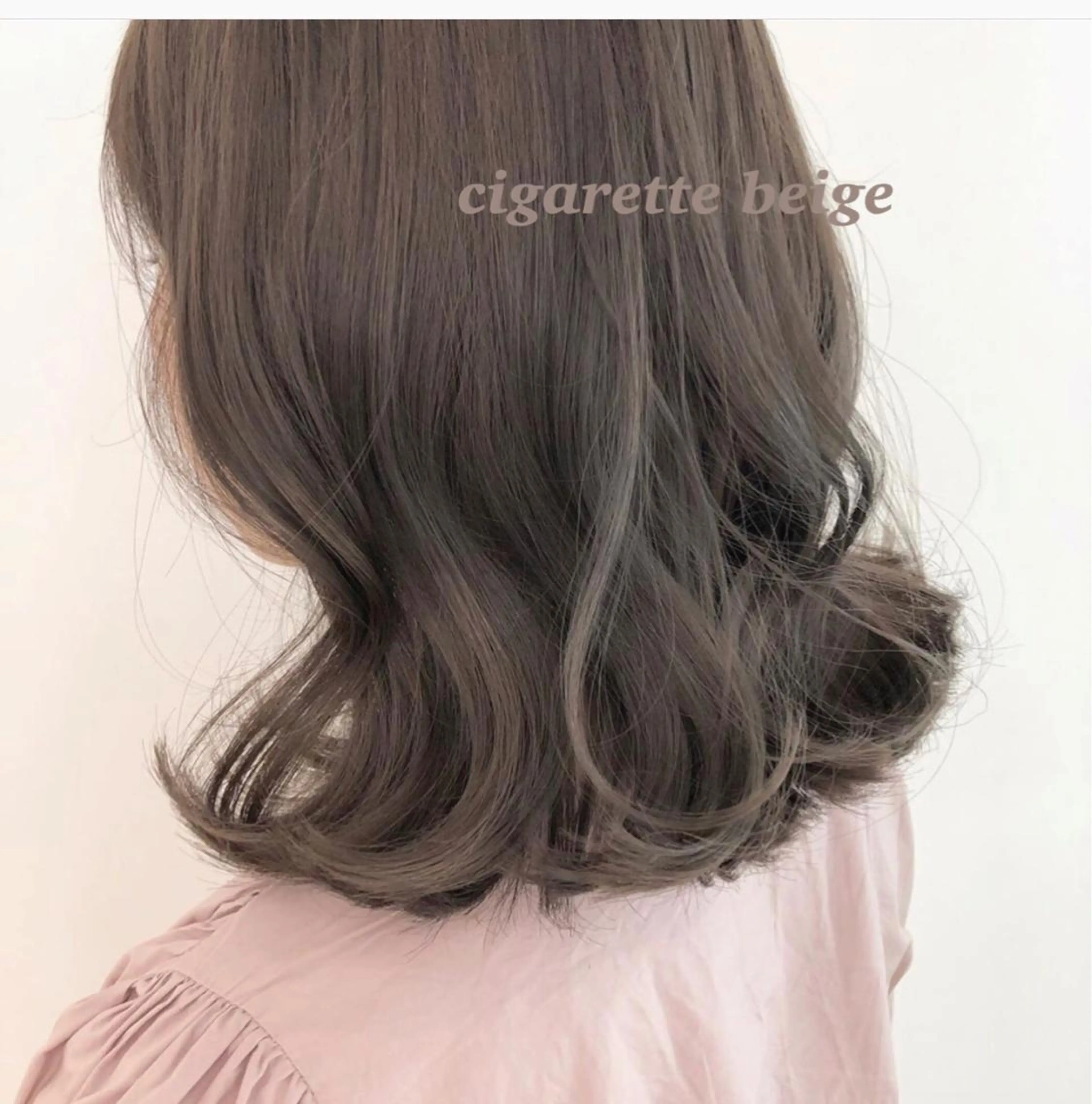 ミディアム カラー ヘアアレンジ ベージュカラー topstylist 芳賀みなみのヘアスタイル