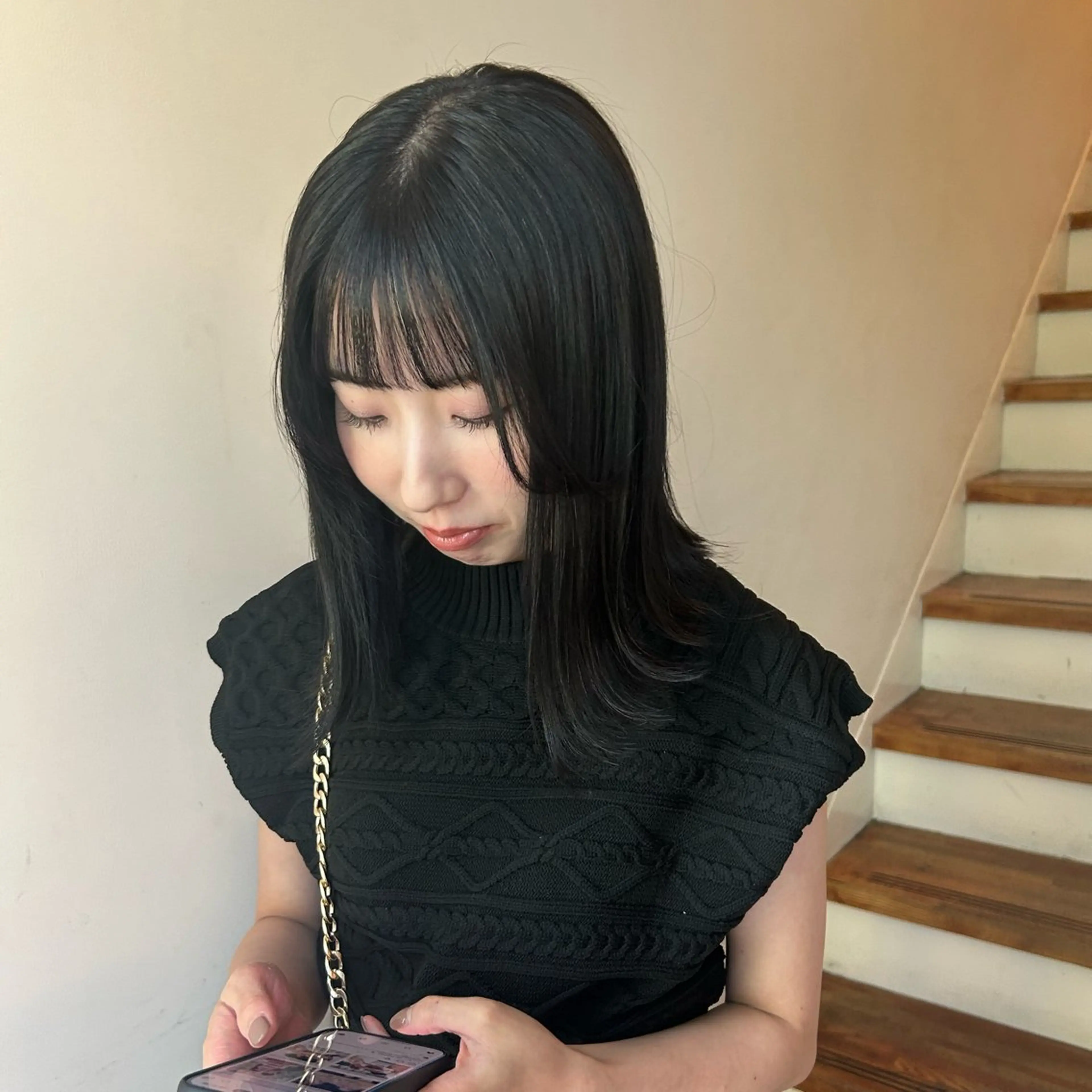 ミディアム カラー saki / 名古屋 八事 / ハイトーンのヘアスタイル