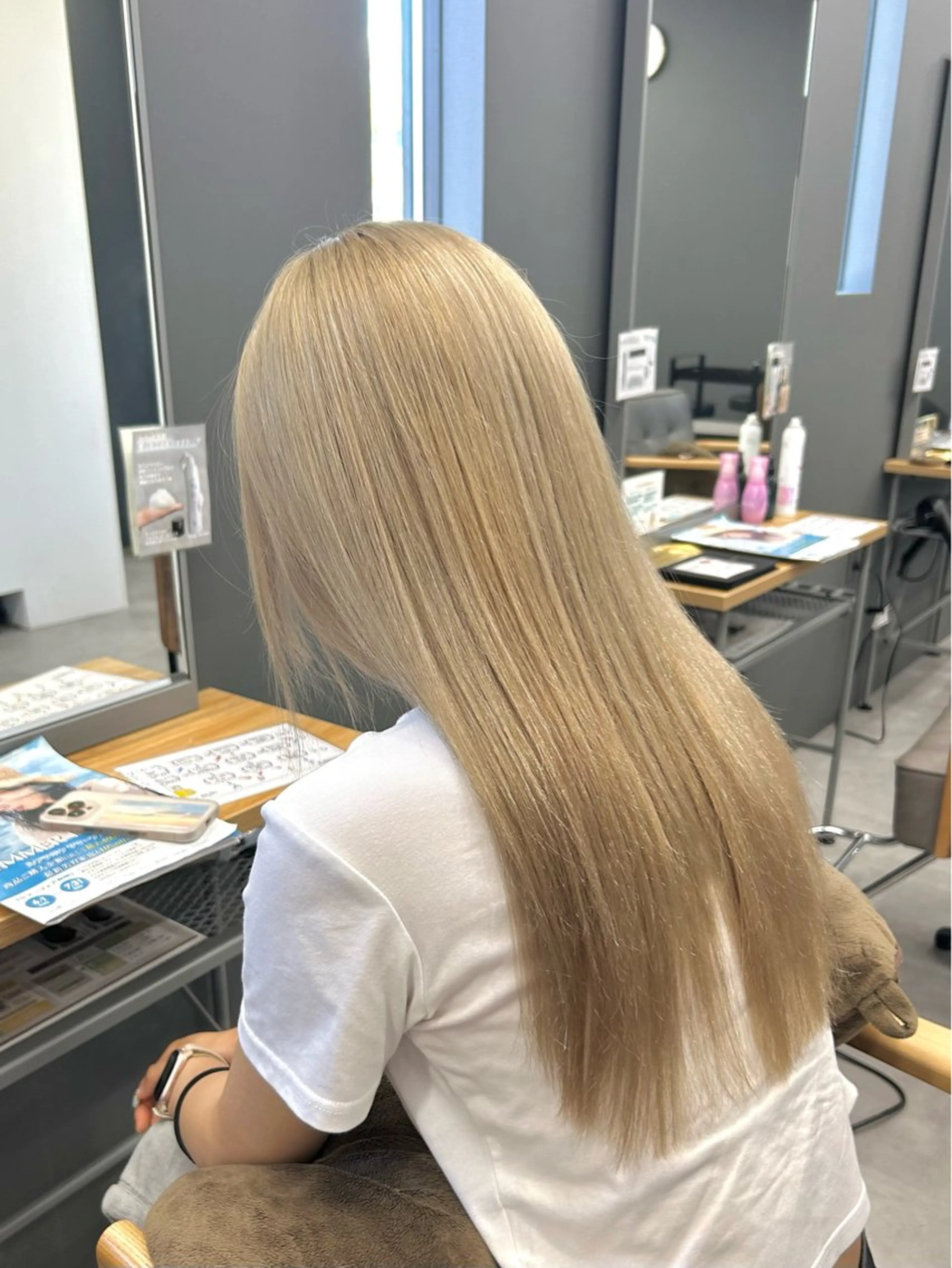 「ブリーチカラー」➕「ナノバブルケア」➕「前処理トリートメント」の写真