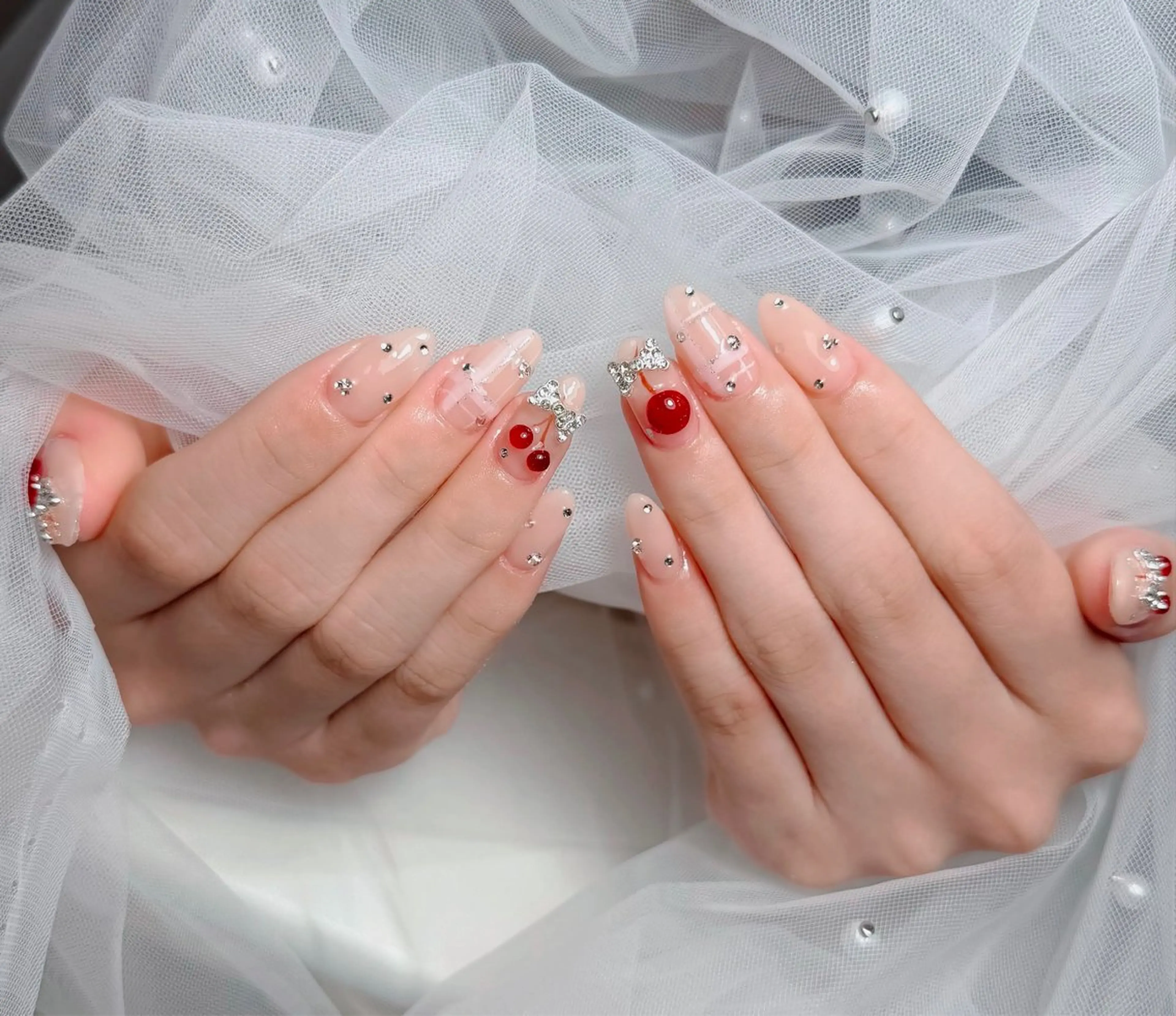 ネイル アートネイル 韓国ネイル 持ち込み ワンホンネイル ハンドネイル Lenie Nail Salonのネイルデザイン