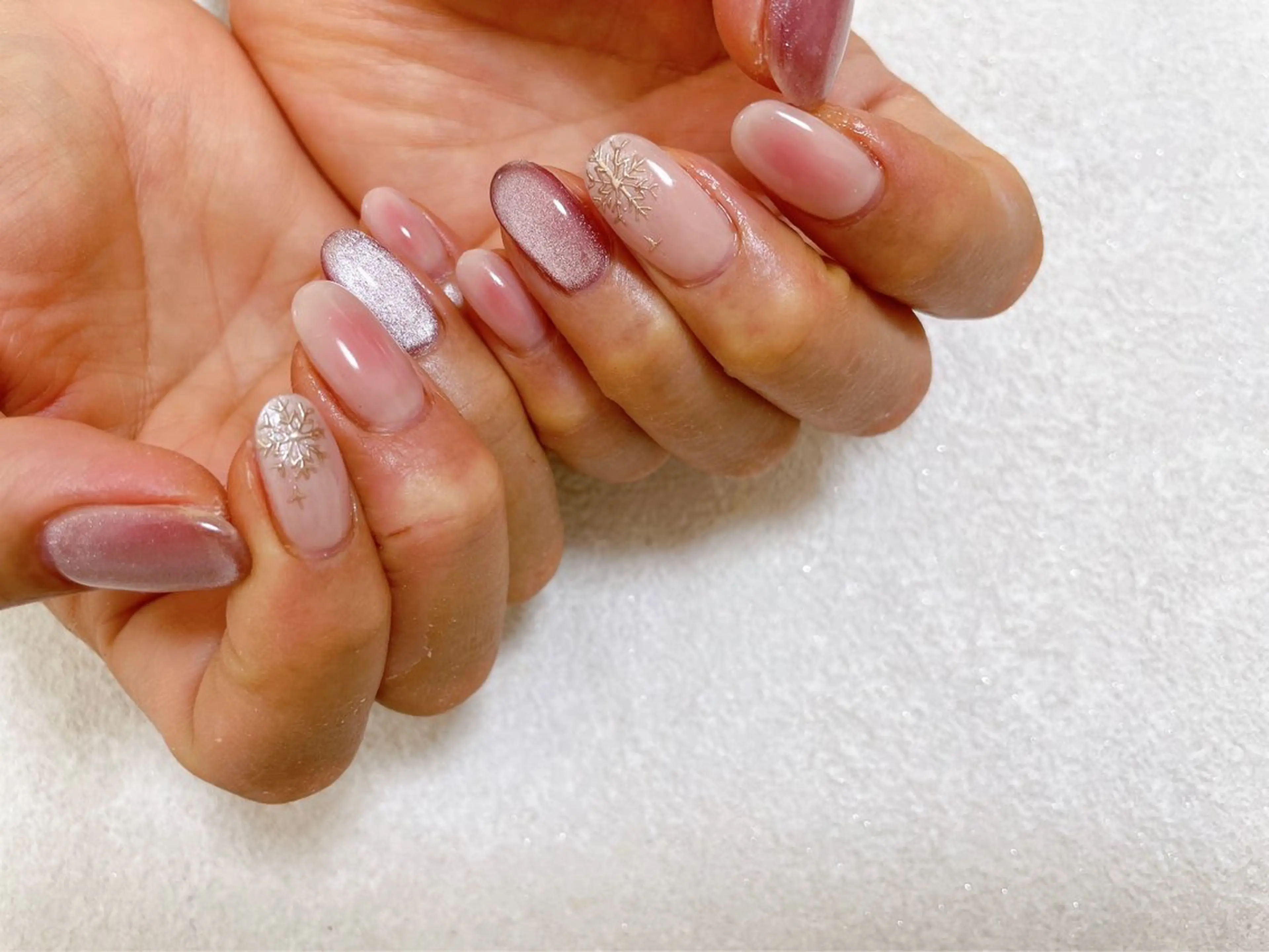 ネイル チークネイル ジェルネイル 韓国ネイル マグネットネイル メンズネイル kiki nail たまプラーザのネイルデザイン