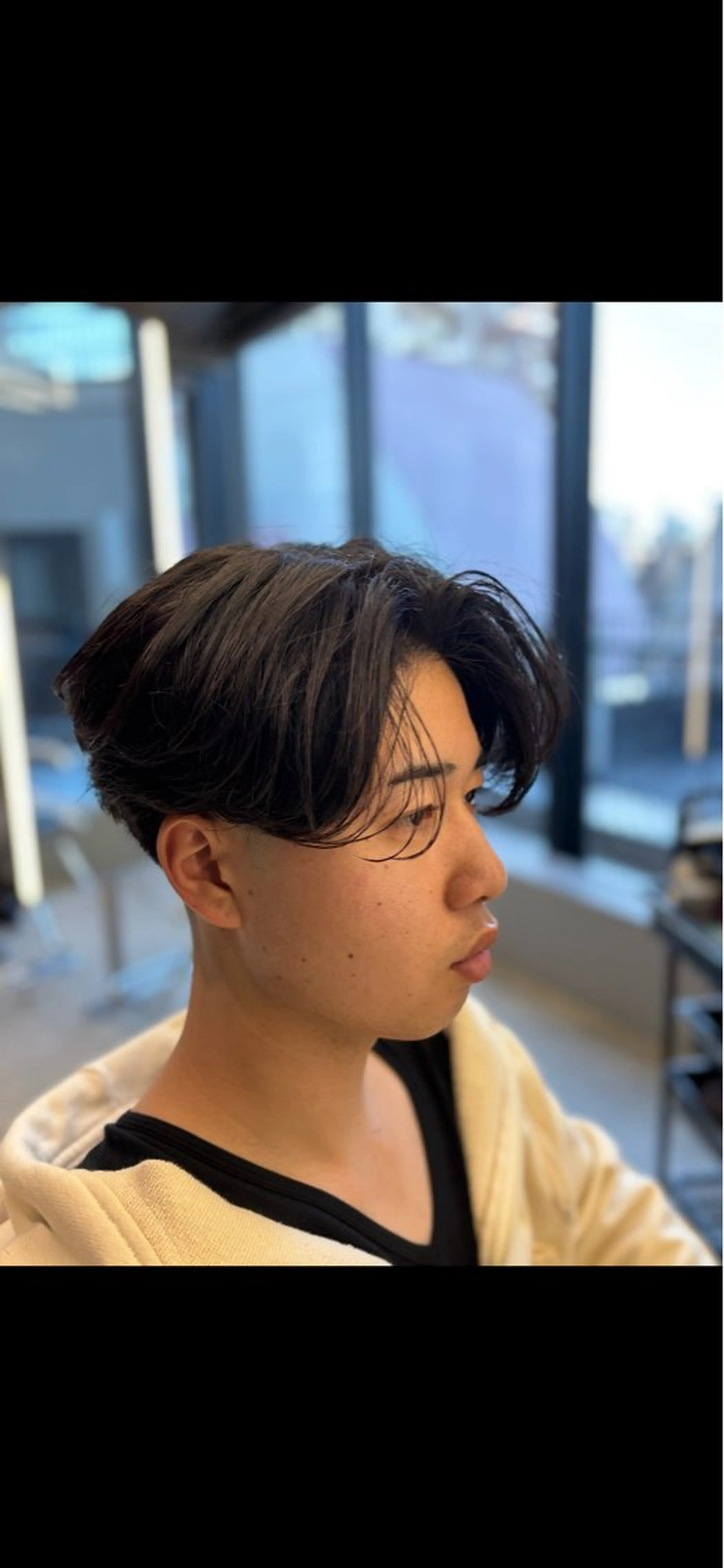 ショート パーマ メンズ メンズパーマ ニュアンスパーマ アーバンスタジオ ハルチカのヘアスタイル