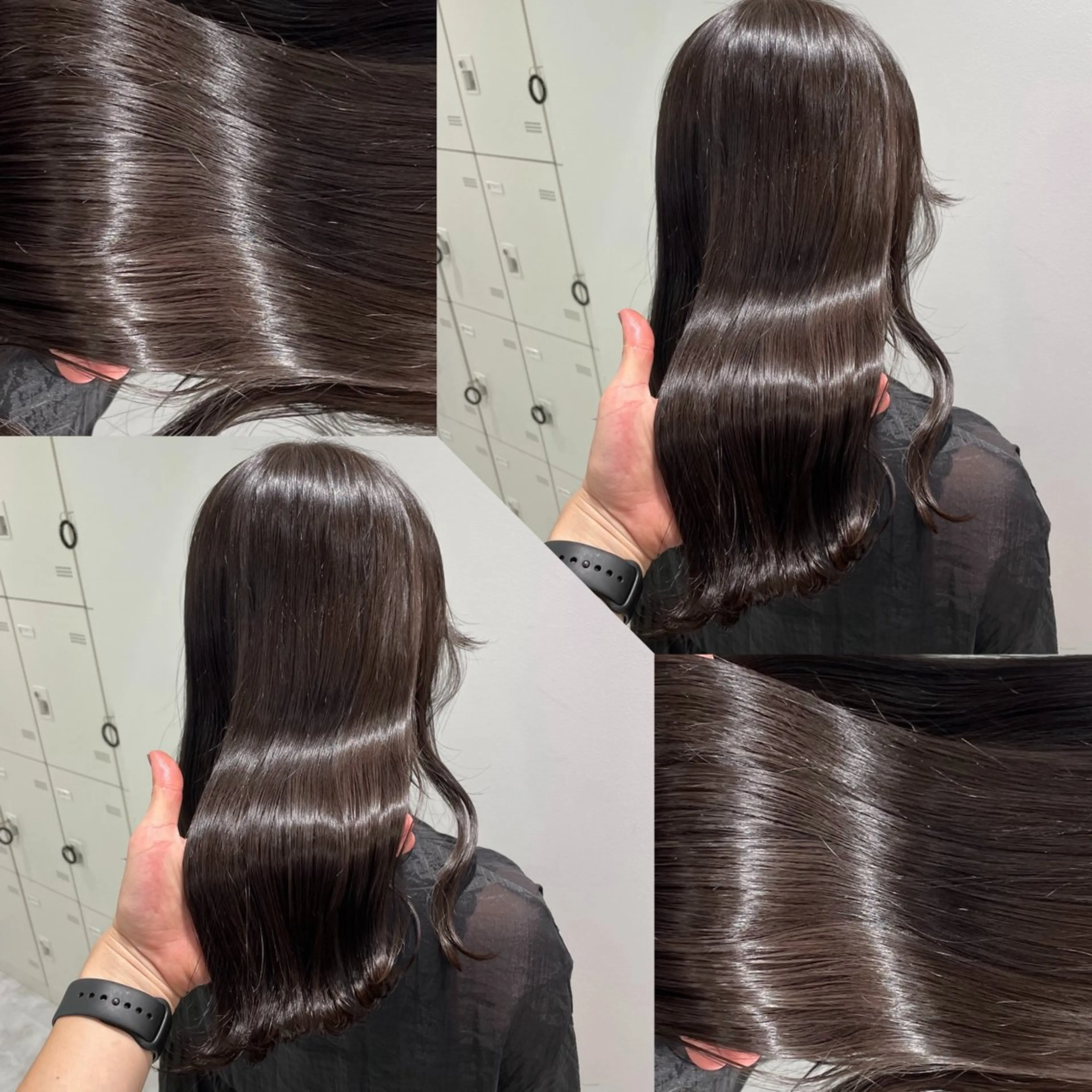 ロング カラー ヘアカラー トリートメント ヘッドスパ ヘアセット 韓国風ベージュ🤎 赤みなし🌿横浜🤎のヘアスタイル