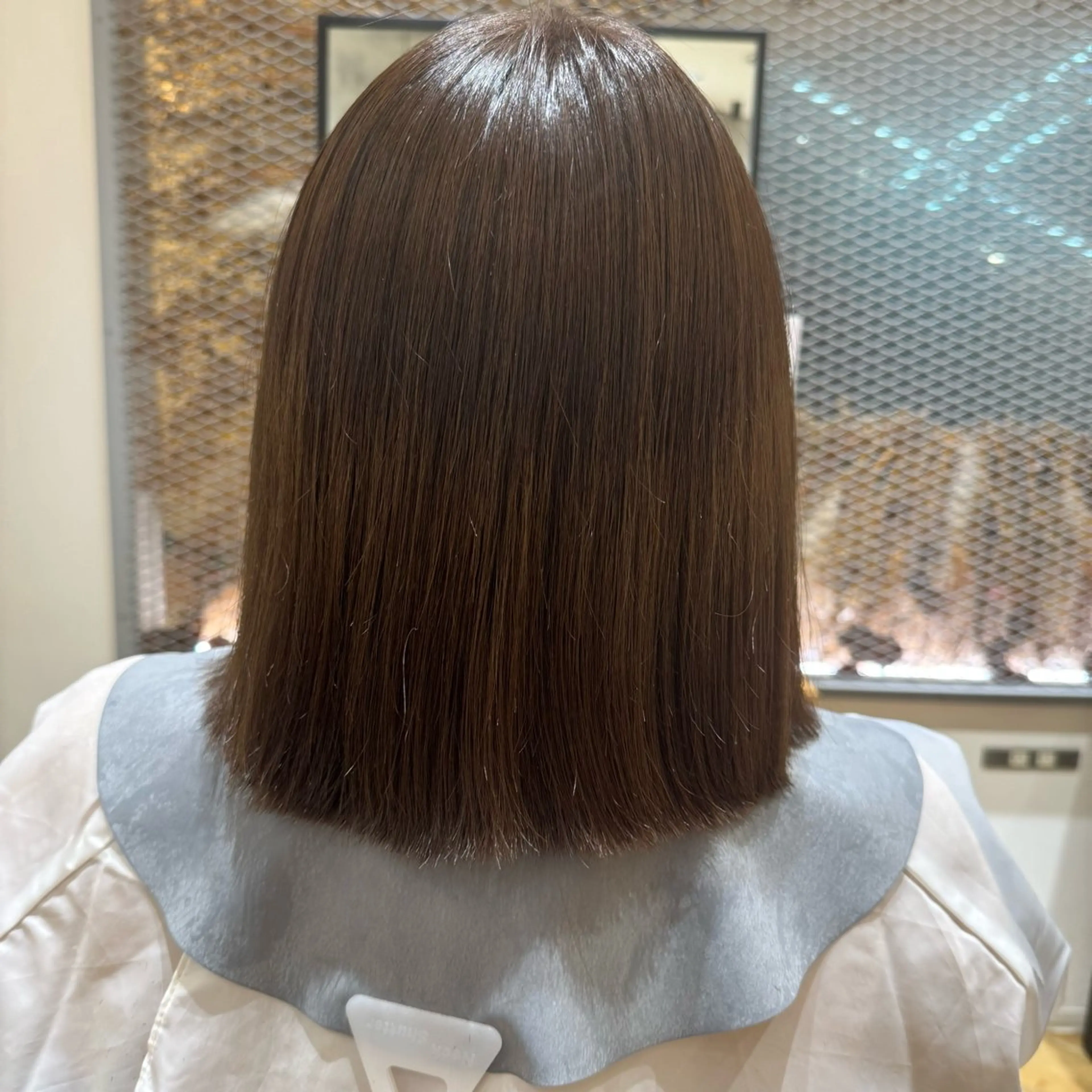 ミディアム ワンレンボブ ボブ ☆レディースショート ☆吉崎☆のヘアスタイル