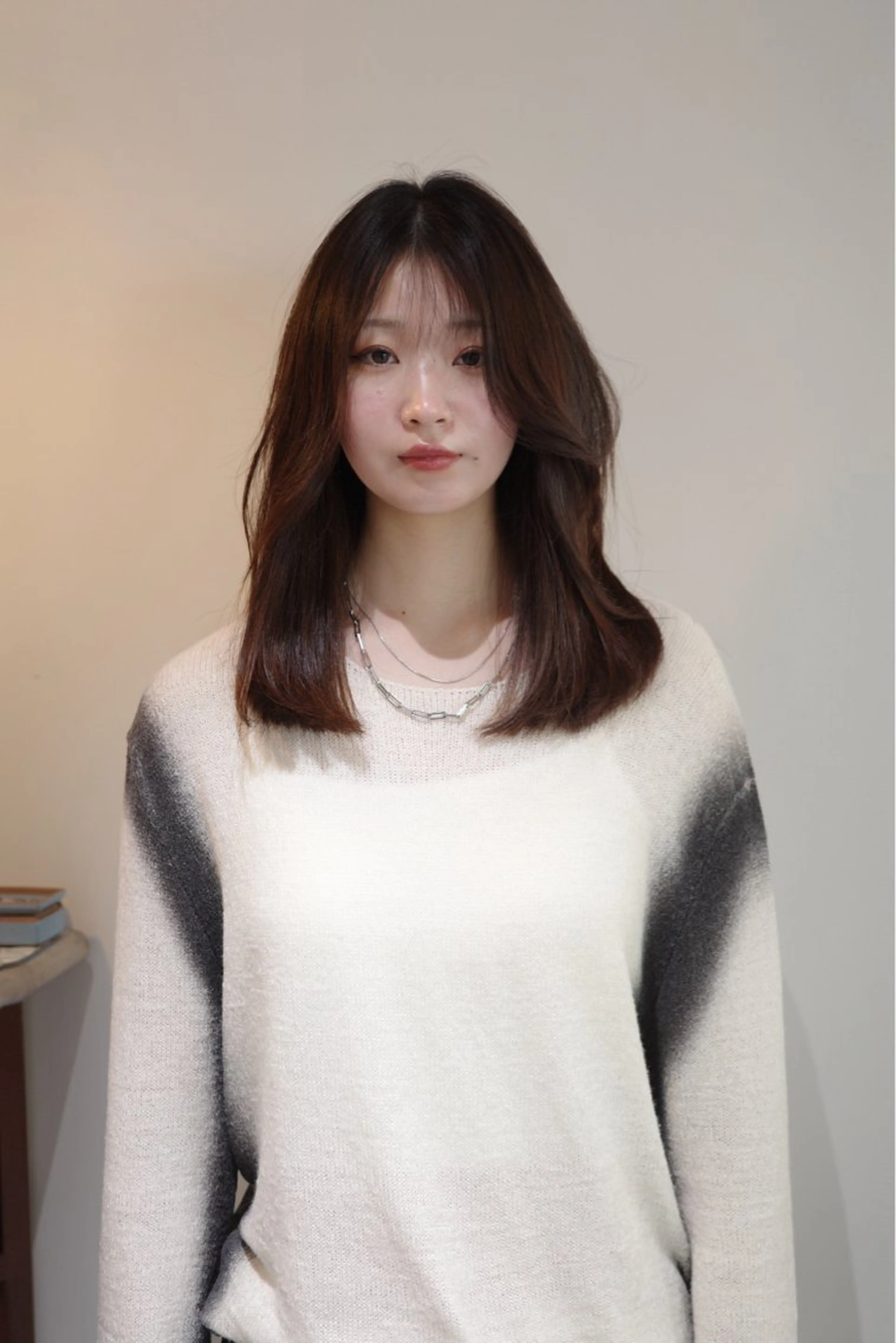 セミロング カラー ヘアアレンジ カット ヘアカラー トリートメント opus 店長大和 レイヤー/赤み消しのヘアスタイル