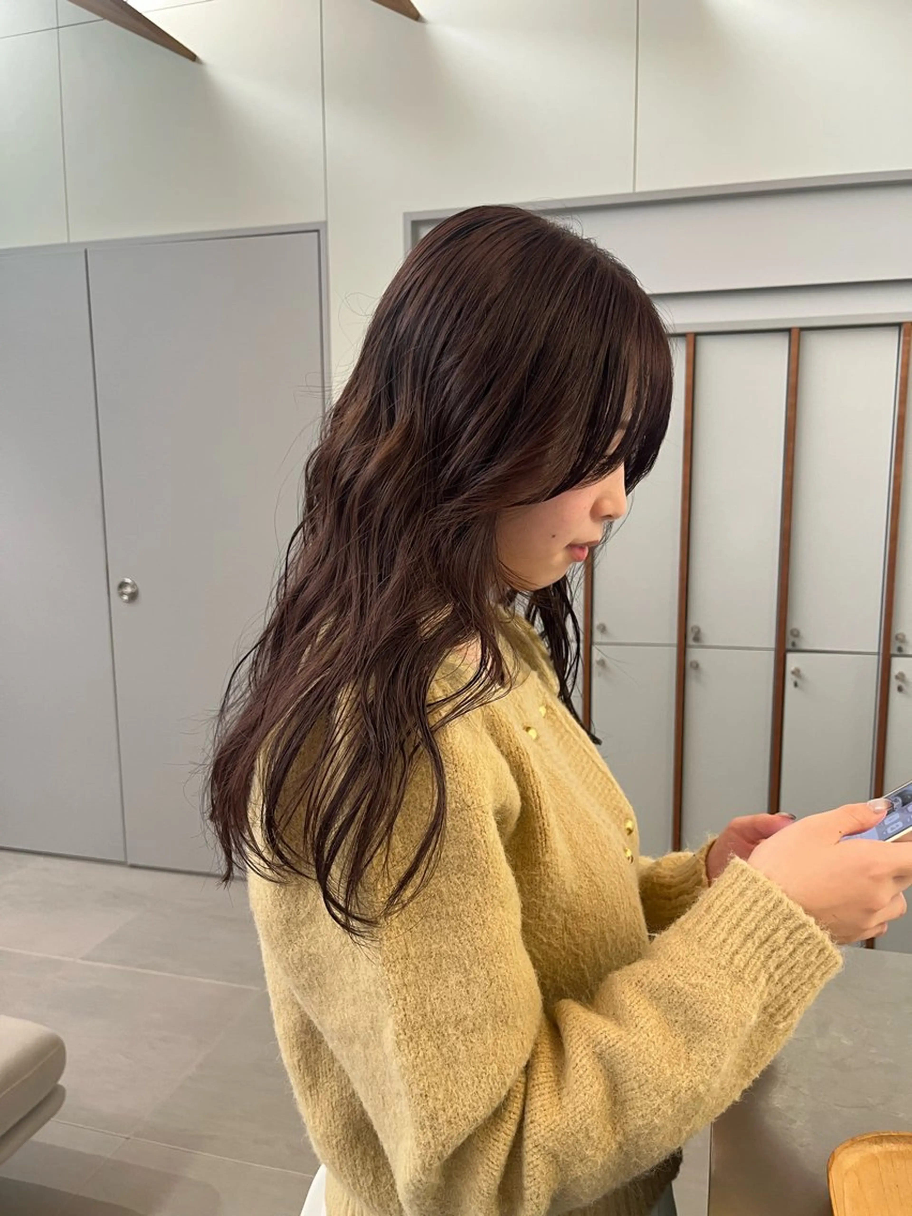 ロング カラー ブラウンカラー マロンブラウン ヘアカラー トリートメント ブリーチ/wカラー/ ロングカット/Rioのヘアスタイル