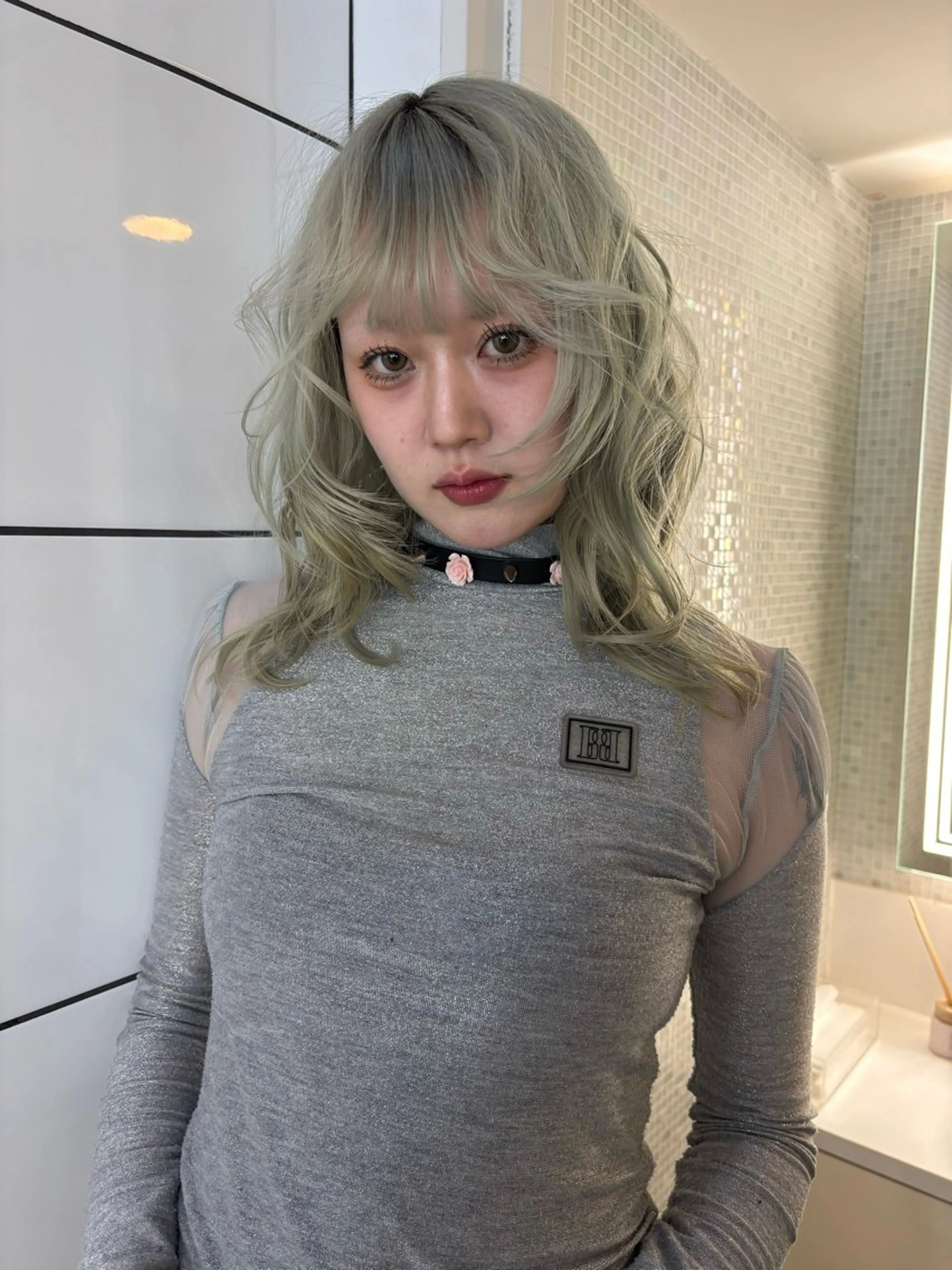 ミディアム カラー ヘアアレンジ SERINA🎀/パ ーマモデル募集中🫧のヘアスタイル