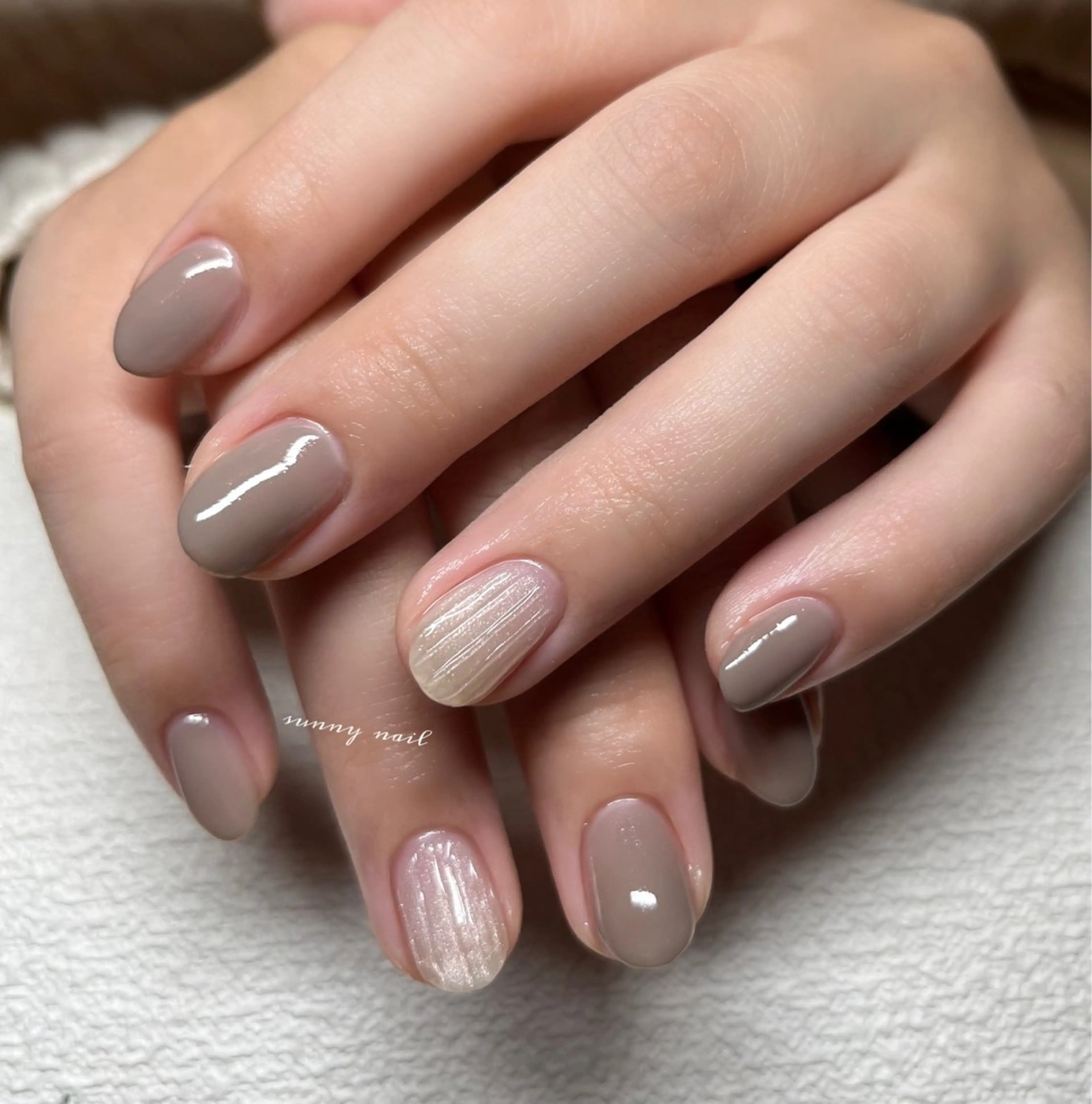 ネイル ジェルネイル マグネットネイル オフィスネイル パラジェル シンプルネイル sunny nailのネイルデザイン