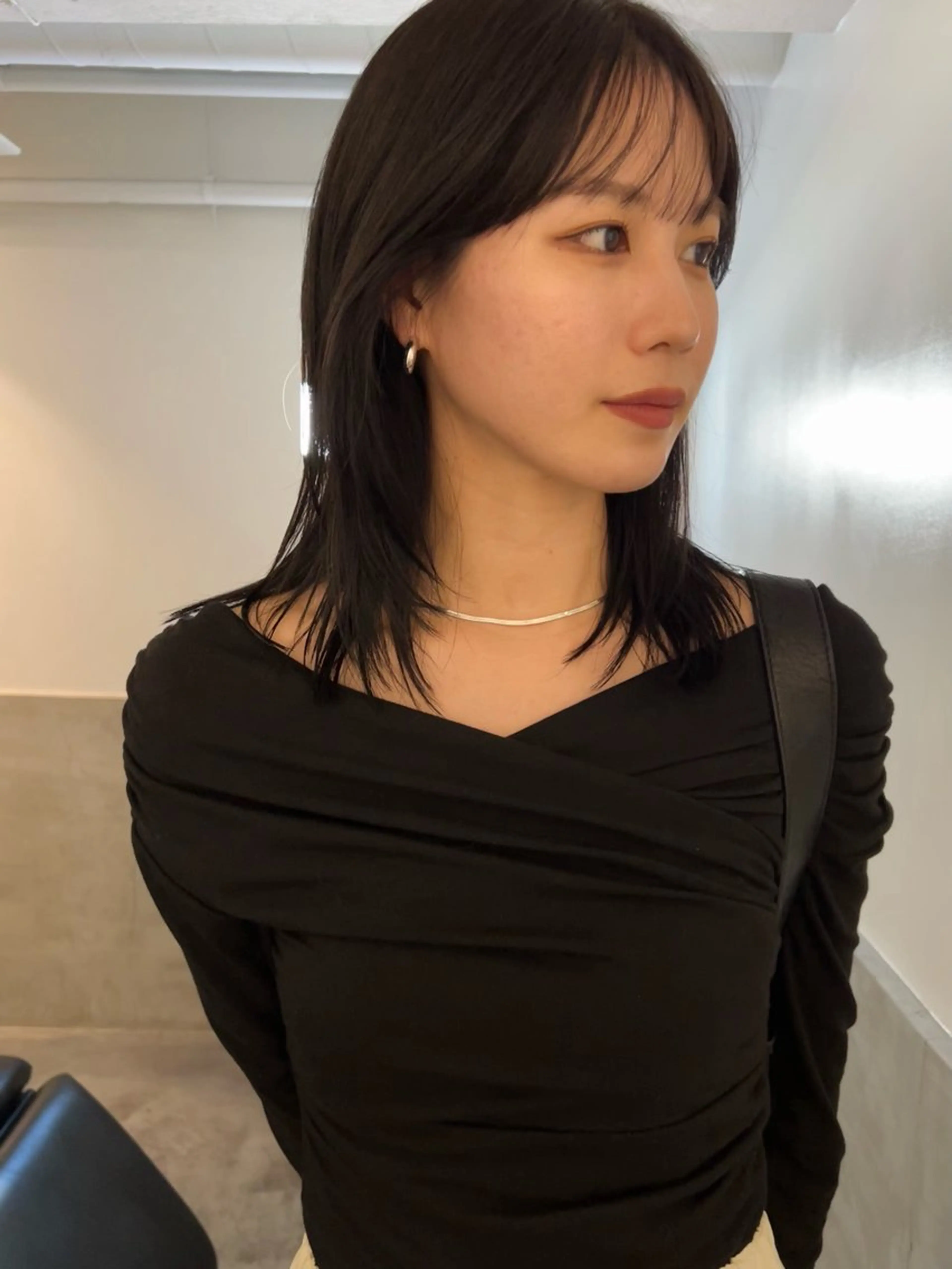 ミディアム カラー 顔周りカット カット ヘアカラー トリートメント KOCHAB本山所属・三谷はるな /名古屋/本山のヘアスタイル