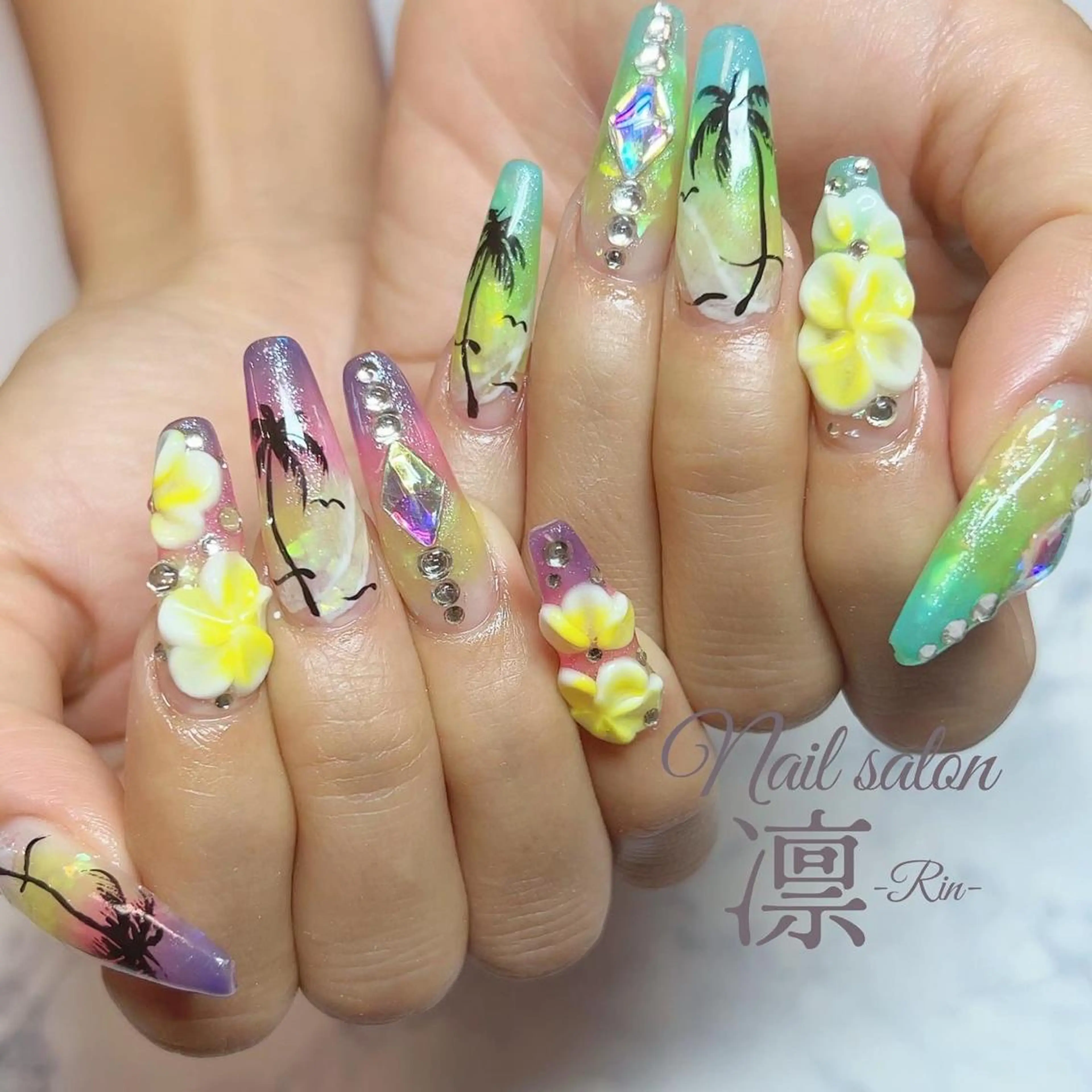 ネイル スカルプネイル private salon凛のネイルデザイン