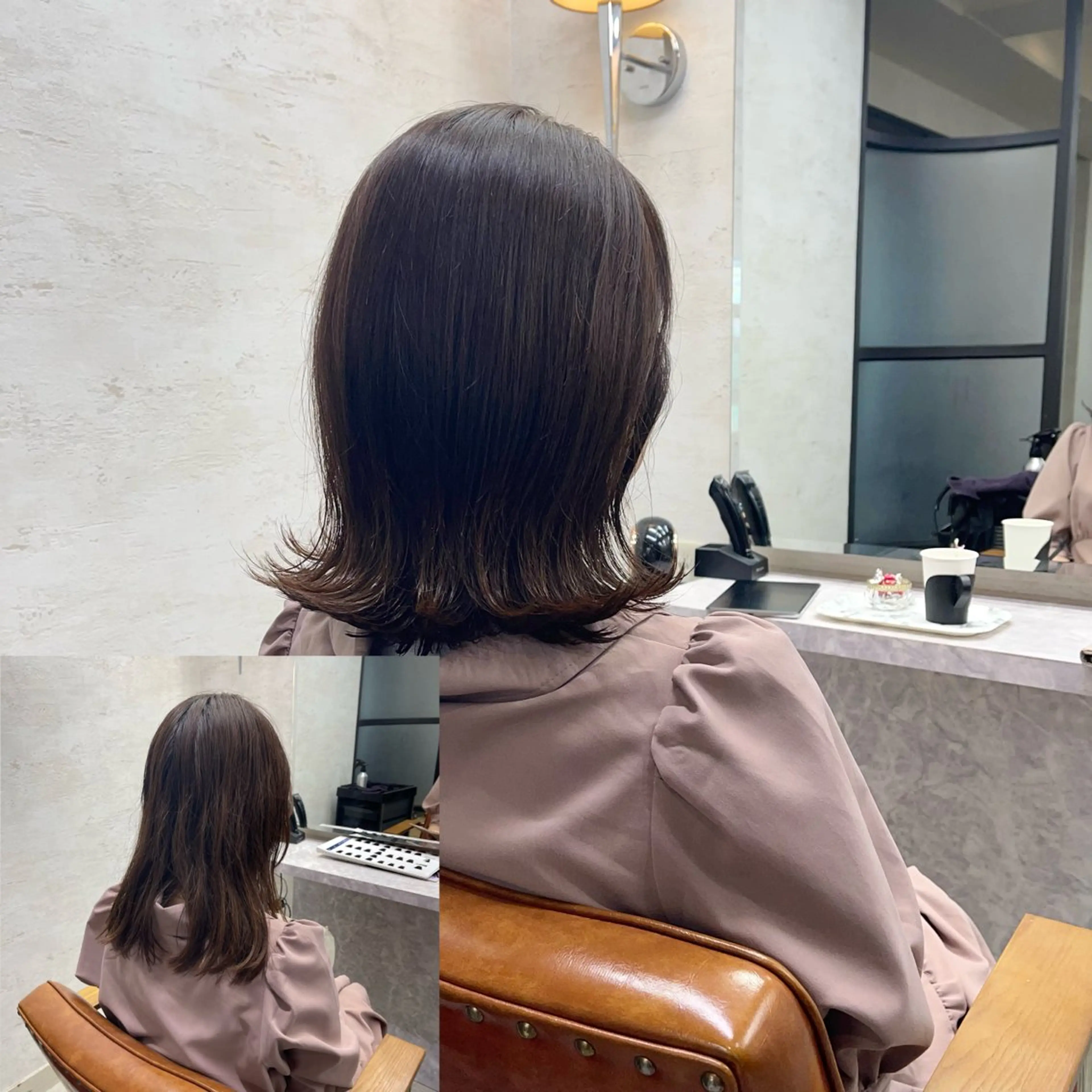 ミディアム カラー 黒崎 勝巳のヘアスタイル