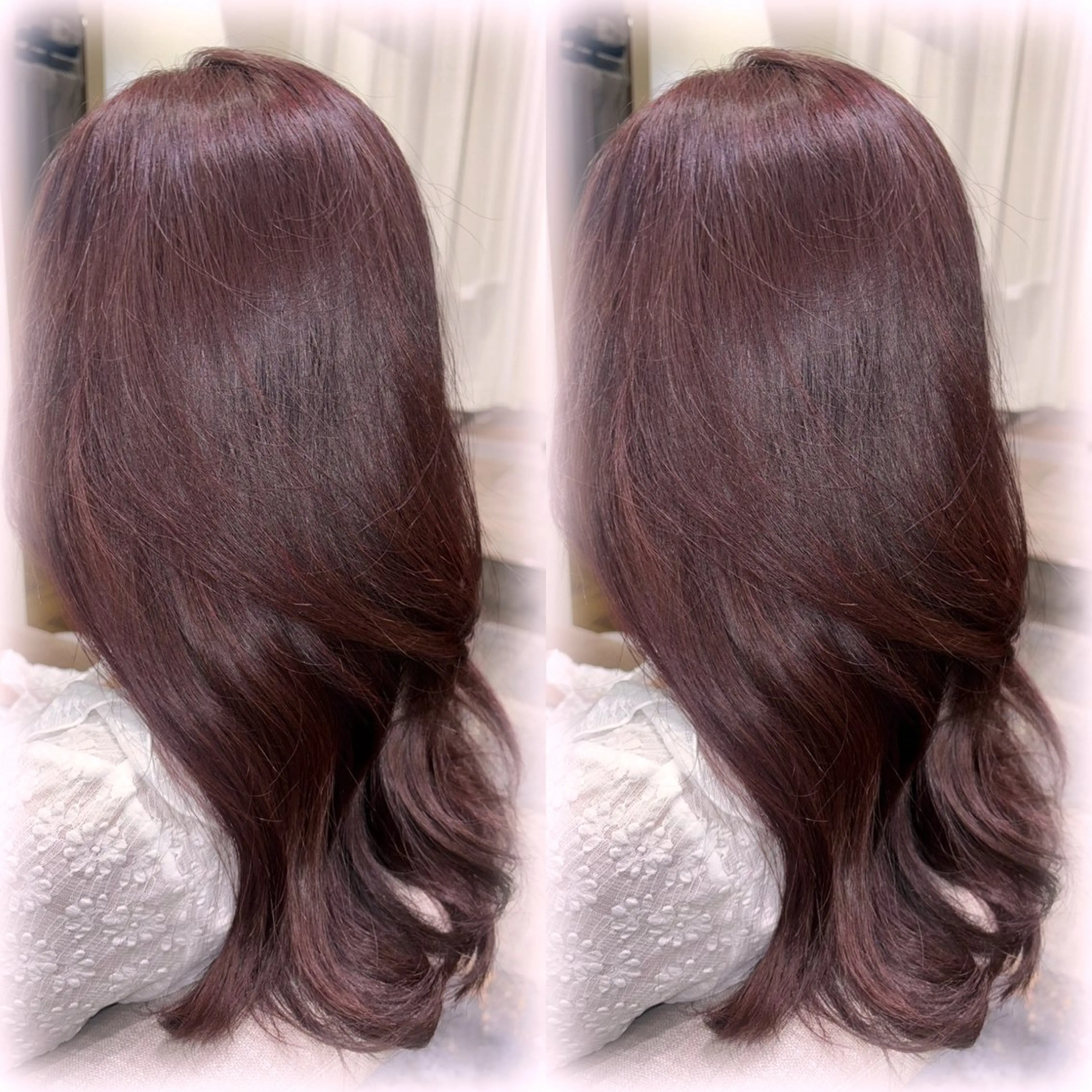 ミディアム カラー 猪妻 采蘭のヘアスタイル