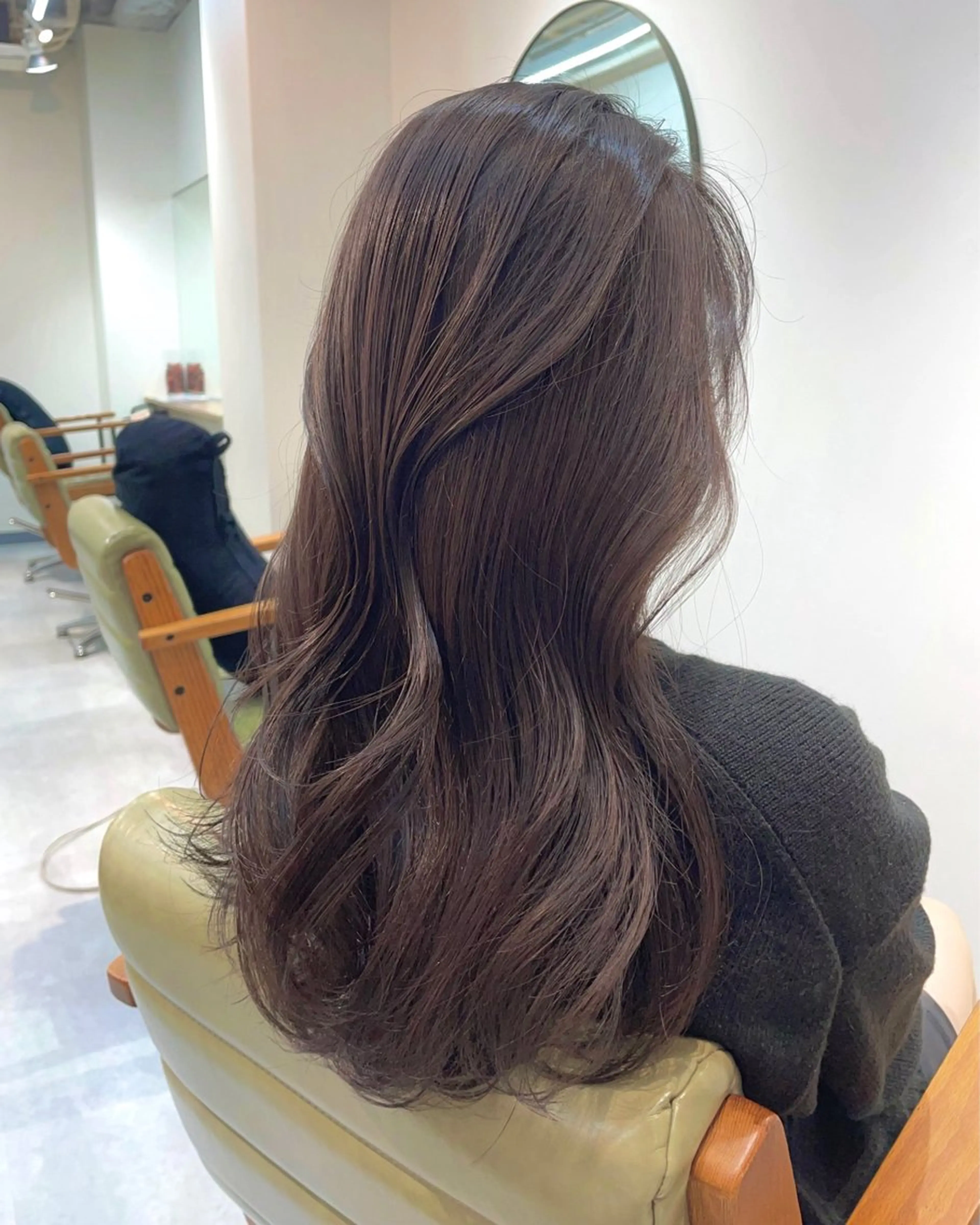 ロング カラー カット ヘアカラー 韓国レイヤー　船橋 徒歩5分/小川友美のヘアスタイル