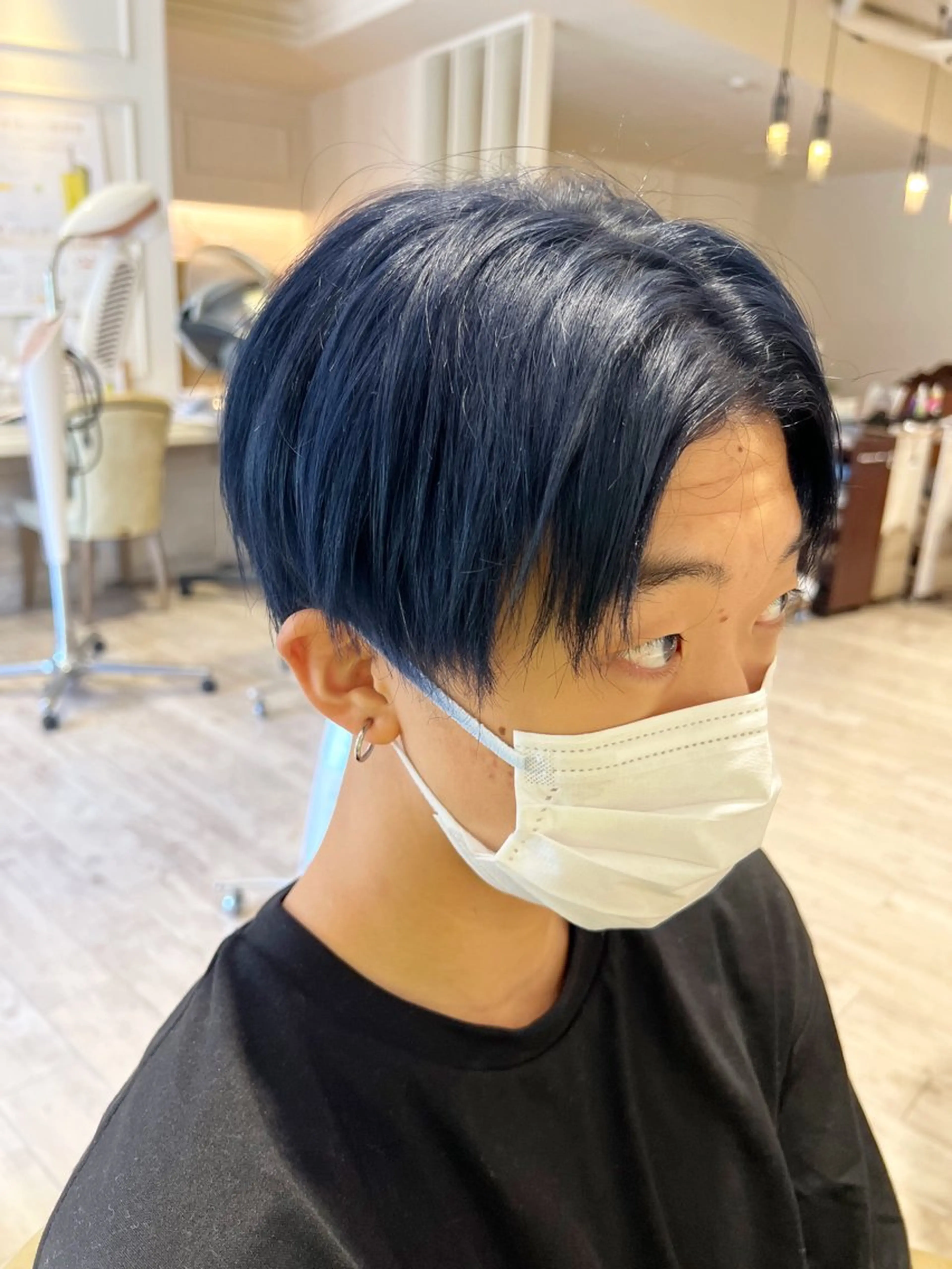 ショート カラー メンズ メンズブリーチ ブリーチ ヘアカラー Mirror'所属・ショート/韓国ヘア 押本恵一のヘアスタイル