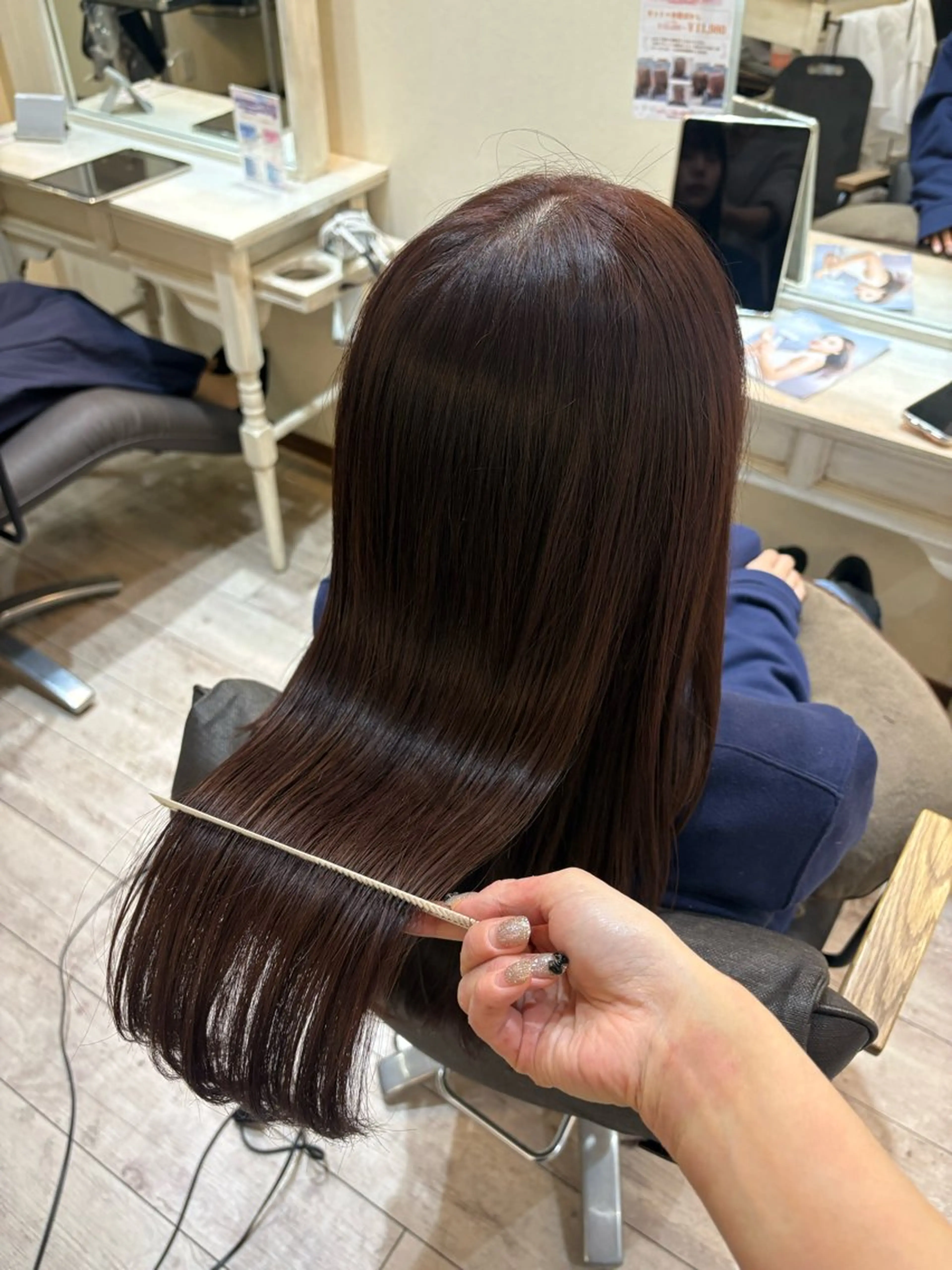 《 土日祝🌛 》カット + カラー + スペシャル髪質改善トリートメント🎀の写真