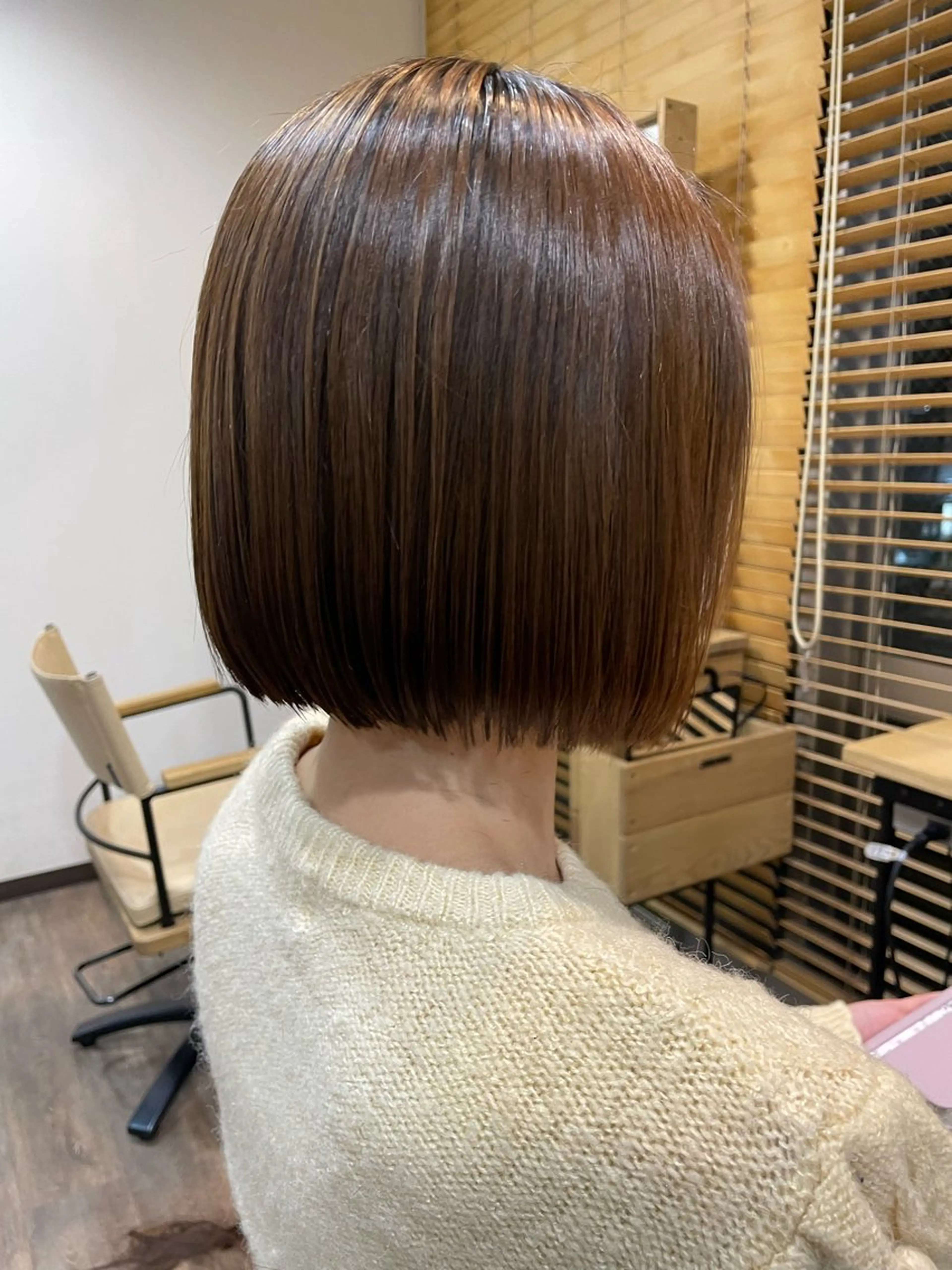 ミディアム 横島 靖也のヘアスタイル