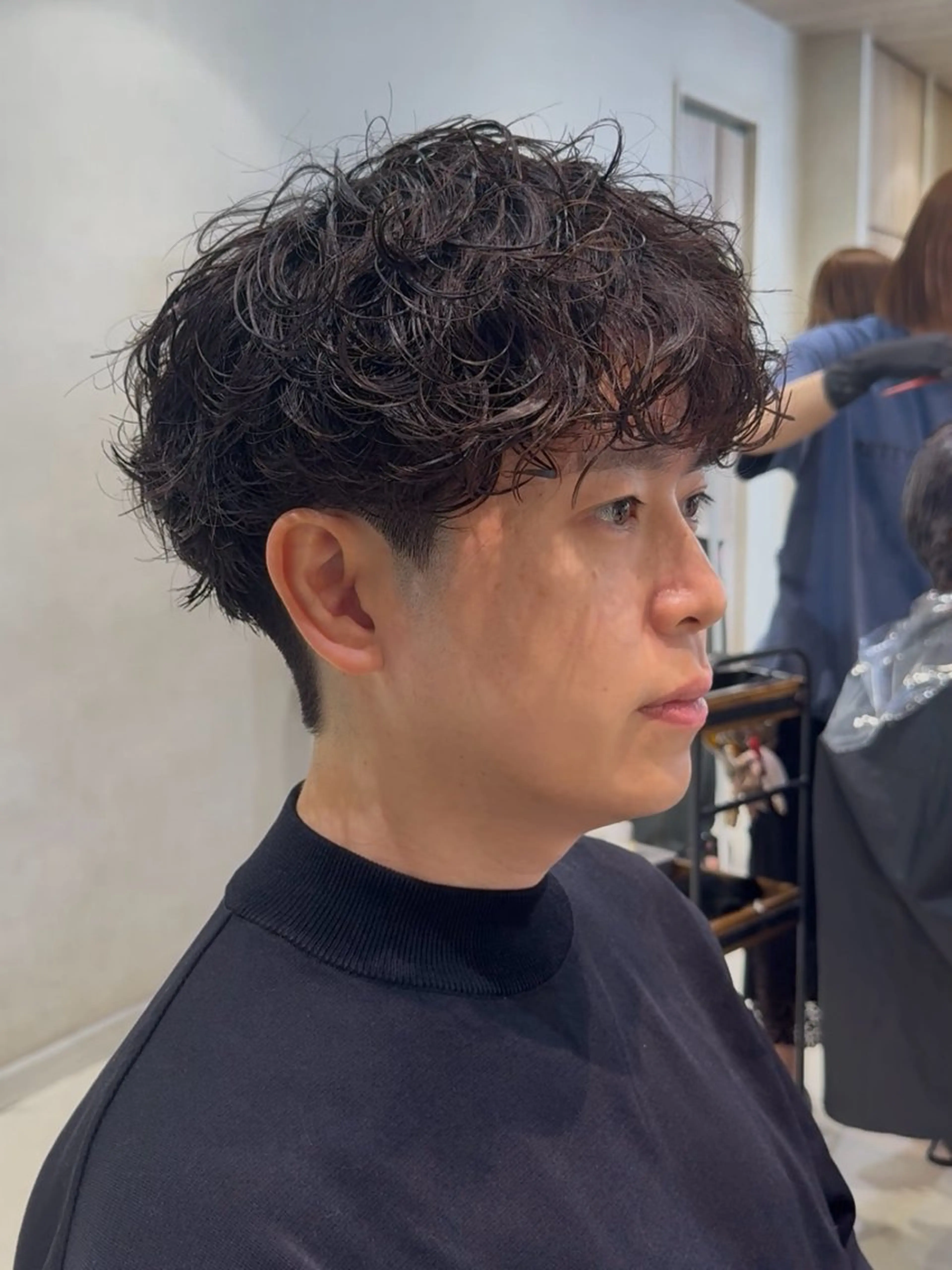 ショート パーマ メンズ フェザー/ニュアンス パーマ/ryutoのヘアスタイル